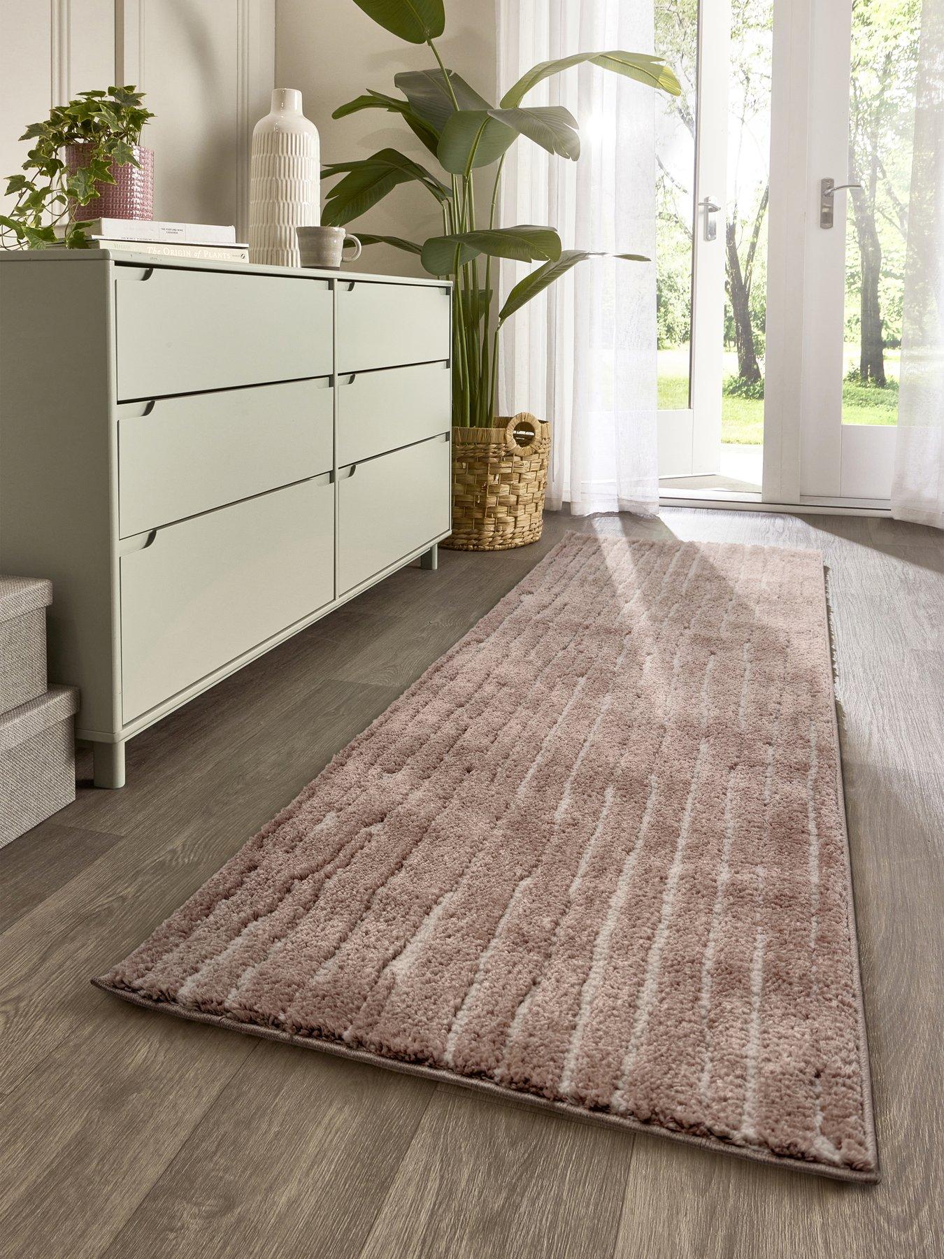Image 1 of 6 of The Very Collection Woodweave 67x200cm Runner Beige/ivory