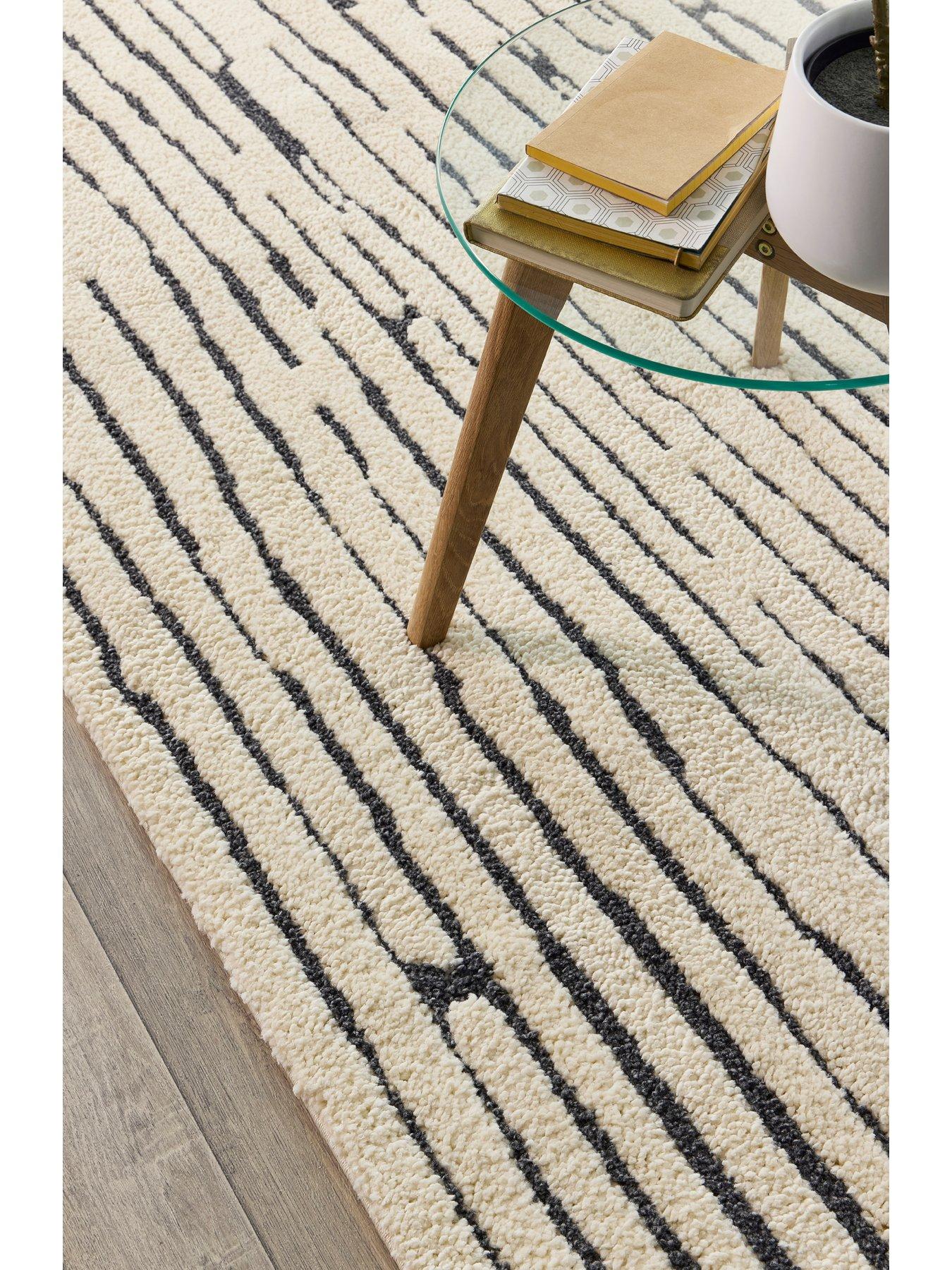 Image 4 of 6 of The Very Collection Woodweave&nbsp;Rug - Ivory/Charcoal