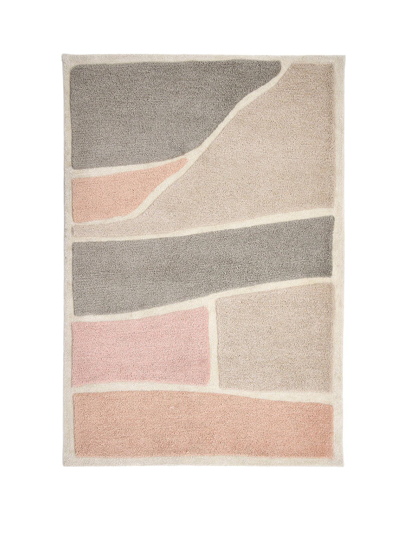 Image 2 of 4 of The Very Collection Strata&nbsp;Rug -&nbsp;Pink/Grey