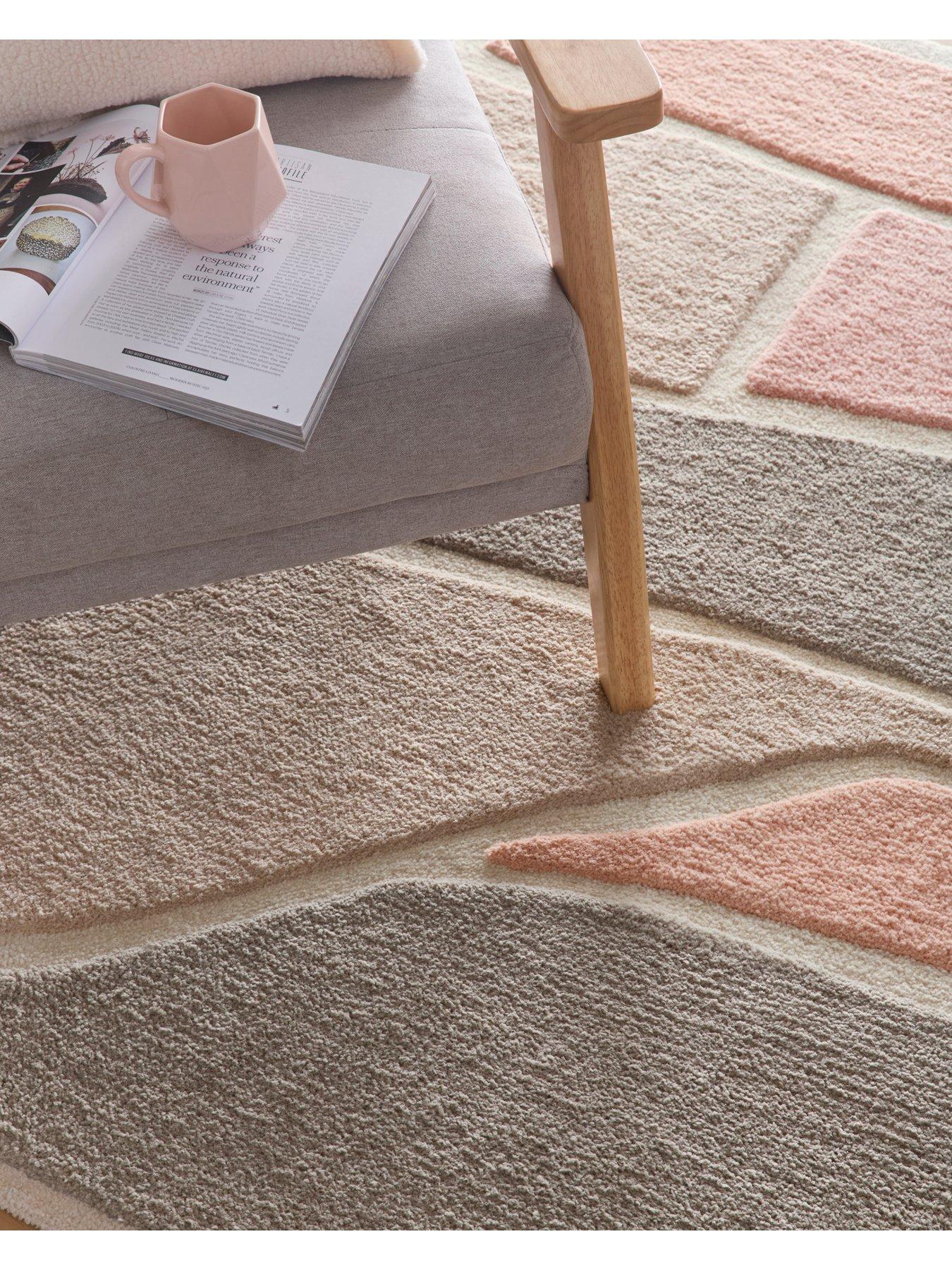 Image 3 of 4 of The Very Collection Strata&nbsp;Rug -&nbsp;Pink/Grey