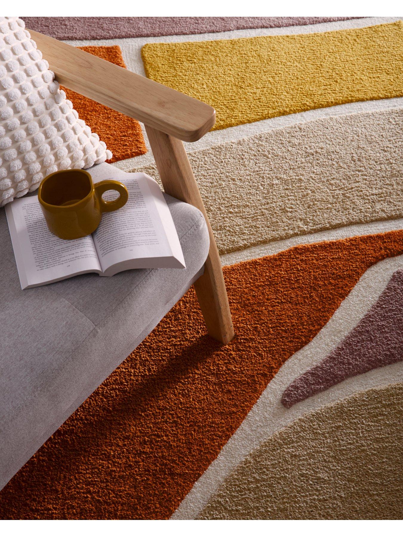 Image 3 of 4 of The Very Collection Strata Rug Terracotta