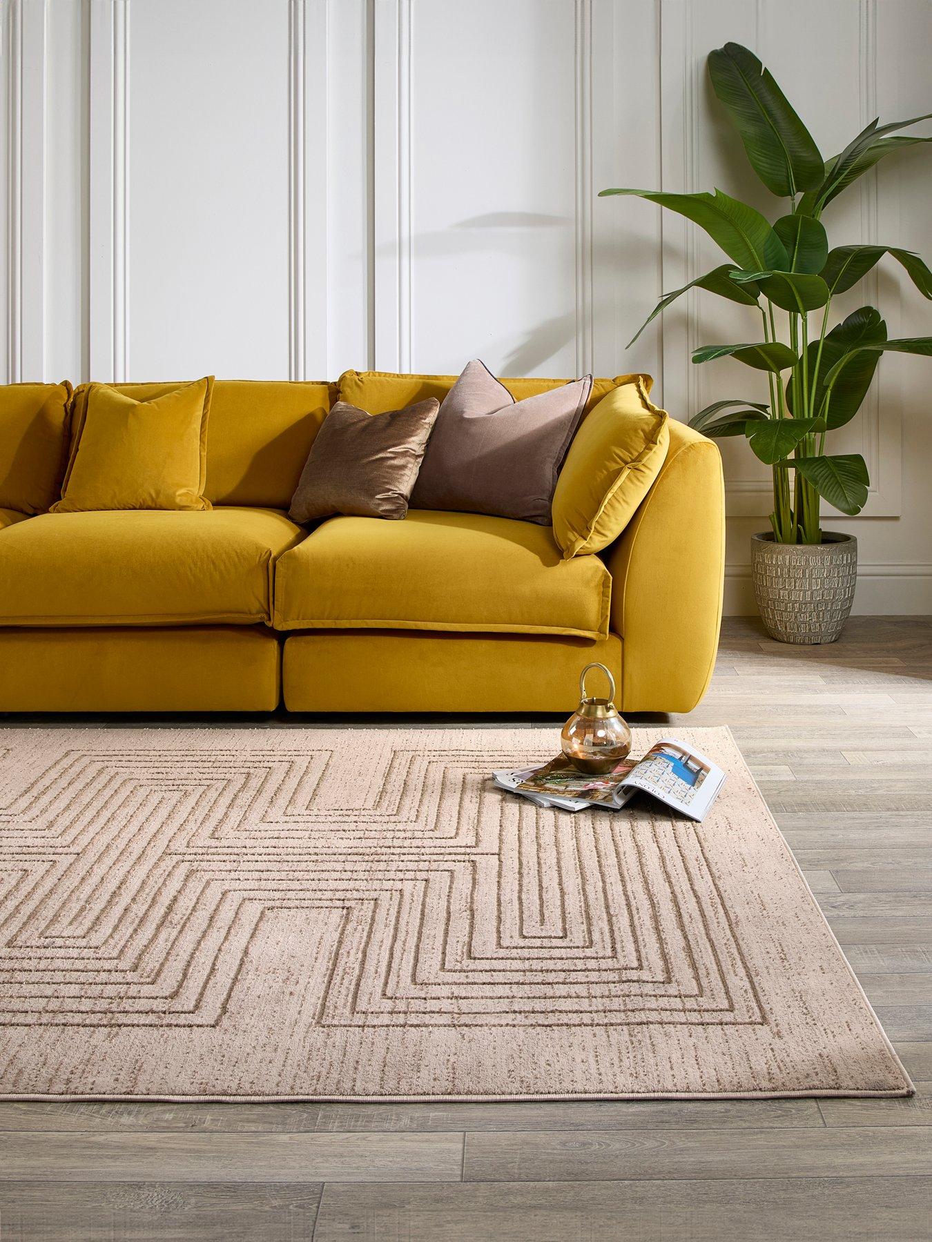 Image 1 of 5 of The Very Collection Calacatta Lines Natural&nbsp;Rug