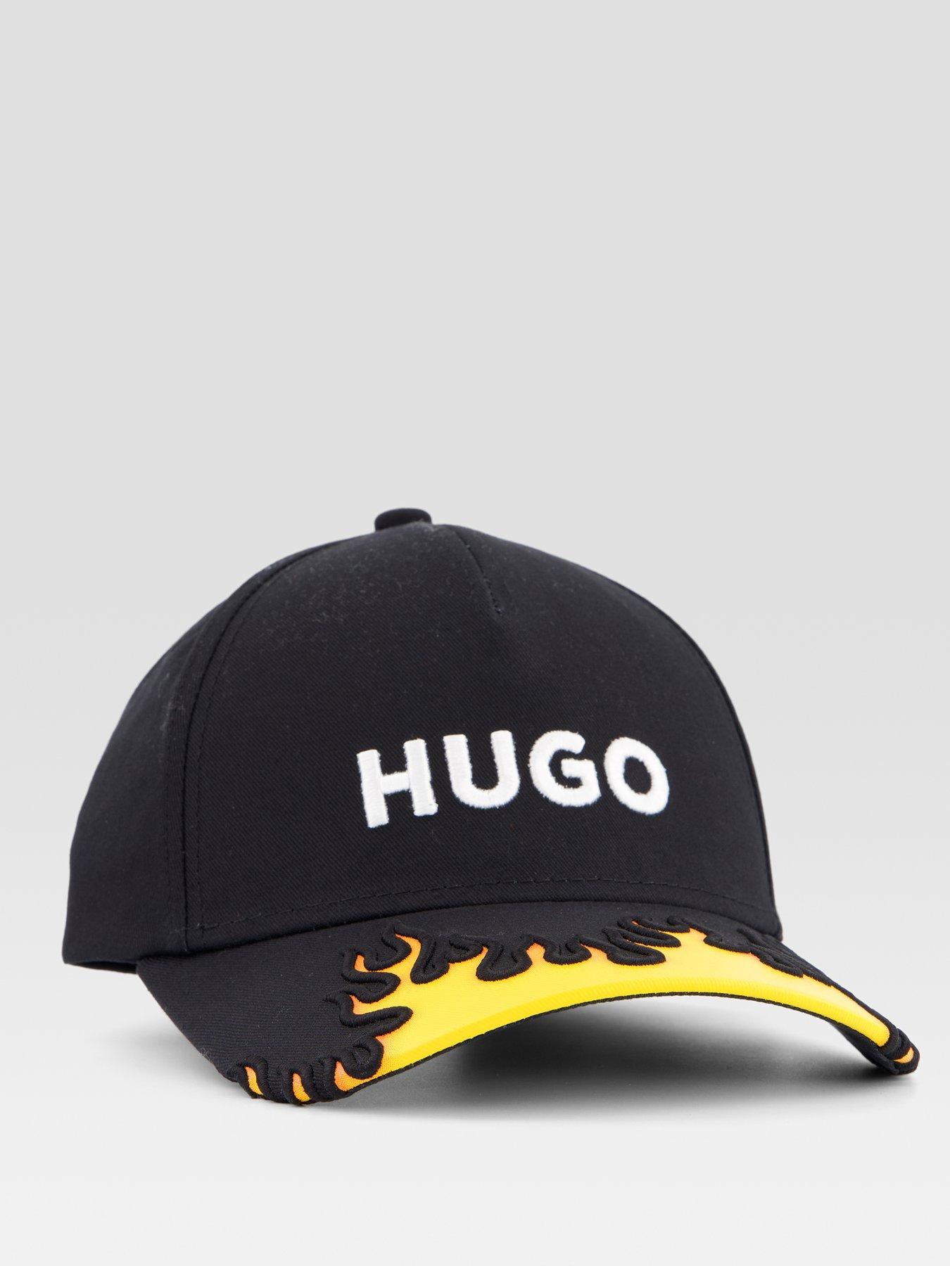 hugo-jad-flame-baseball-cap-blackoutfit