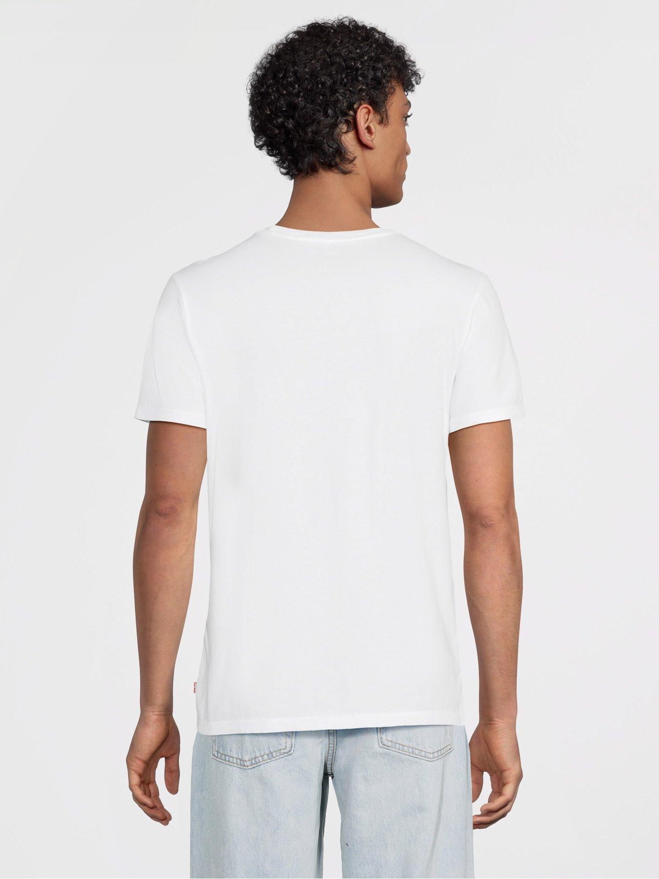 Image 3 of 5 of Levi's 2 Pack Logo Short Sleeve T-Shirt - Black/White