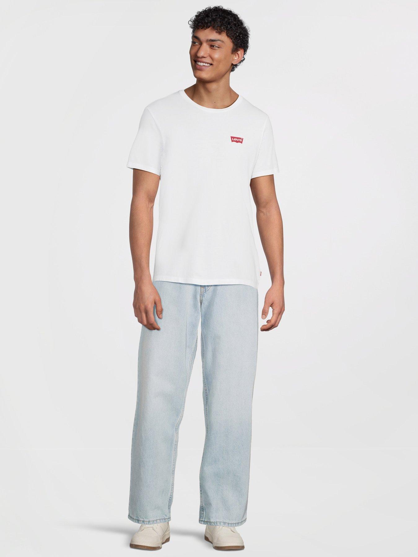 Image 4 of 5 of Levi's 2 Pack Logo Short Sleeve T-Shirt - Black/White