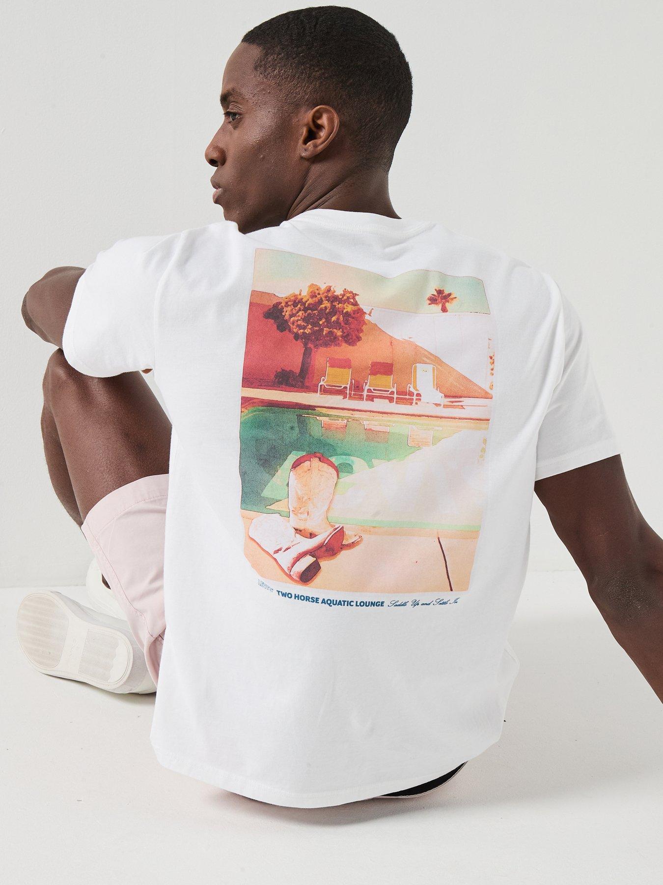 Levi's Pool Back Graphic Relaxed Fit T-Shirt - White