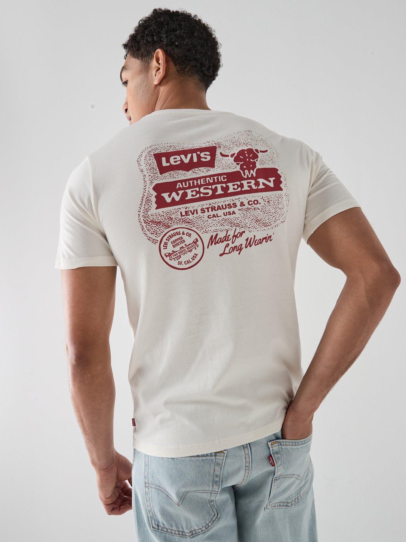 Image 2 of 4 of Levi's Western Back Graphic T-Shirt - White