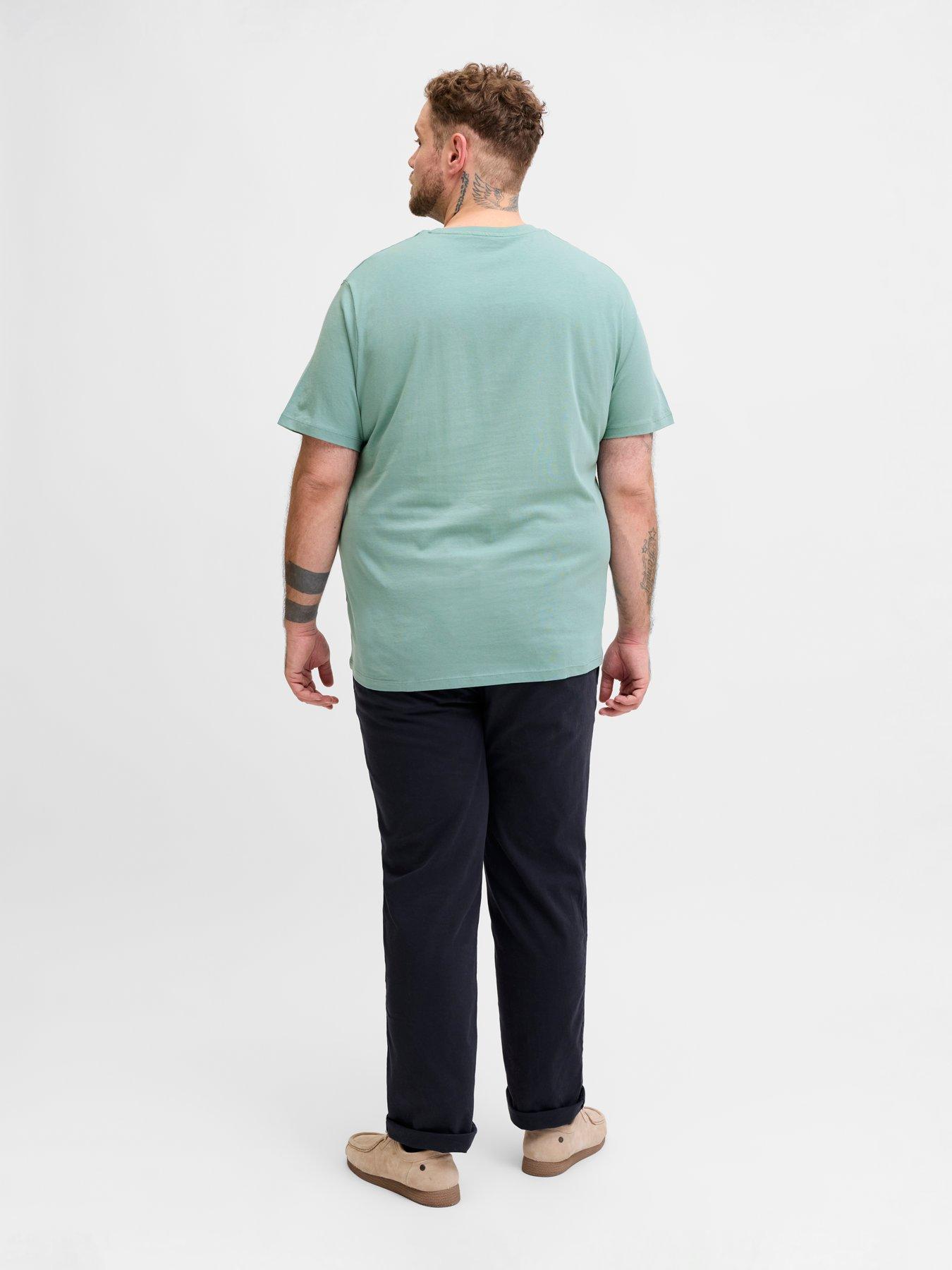 Image 2 of 5 of Jack & Jones Plus Logo T-Shirt - Aqua