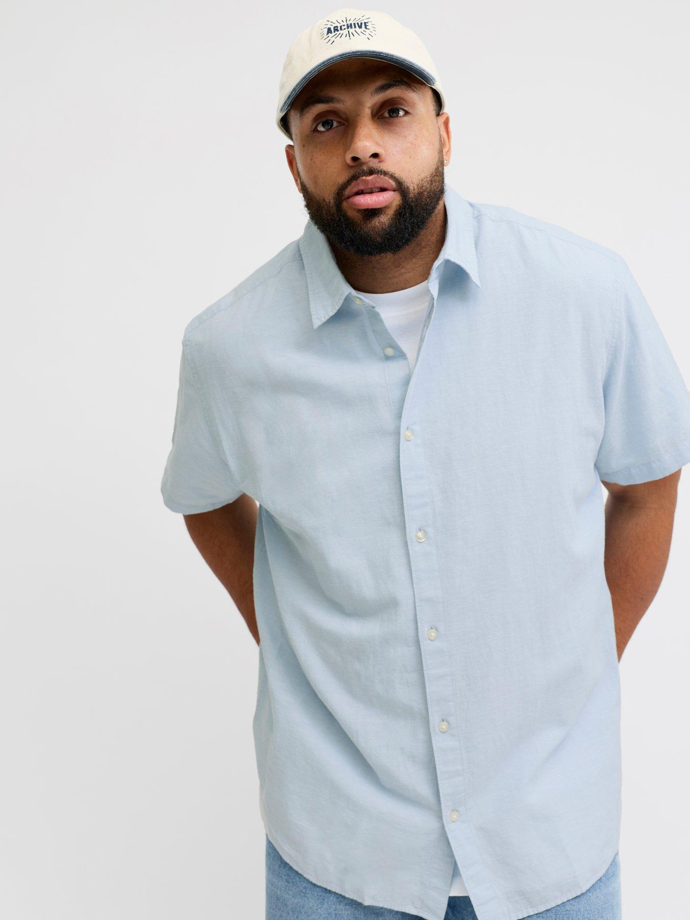 jack-jones-plus-breeze-linen-blend-shirt-short-sleeve-shirt-light-blue