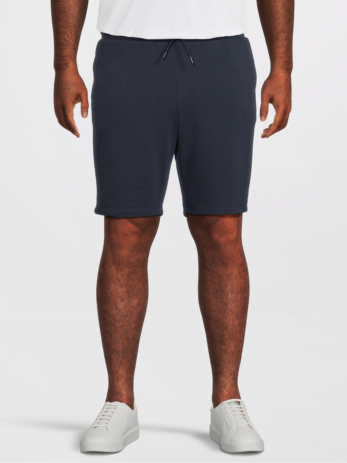 Image 1 of 5 of Jack & Jones Plus Gordon Bradley Sweat Shorts - Navy