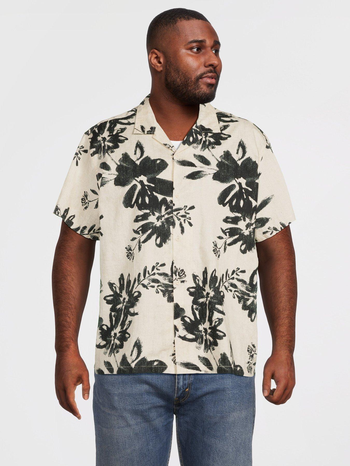 jack-jones-plus-premium-venice-short-sleeve-printed-shirt-whiteblack