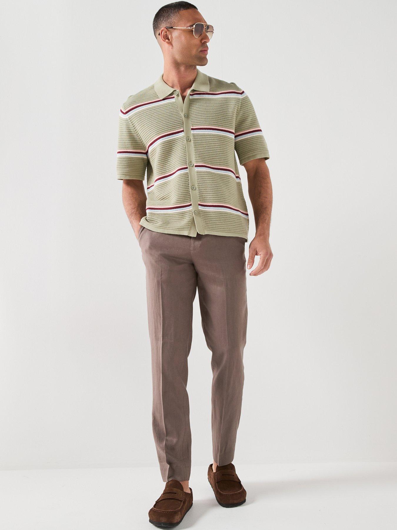 Image 3 of 6 of Jack & Jones Premium Martin Lawrence Linen Suit Trousers - Brown