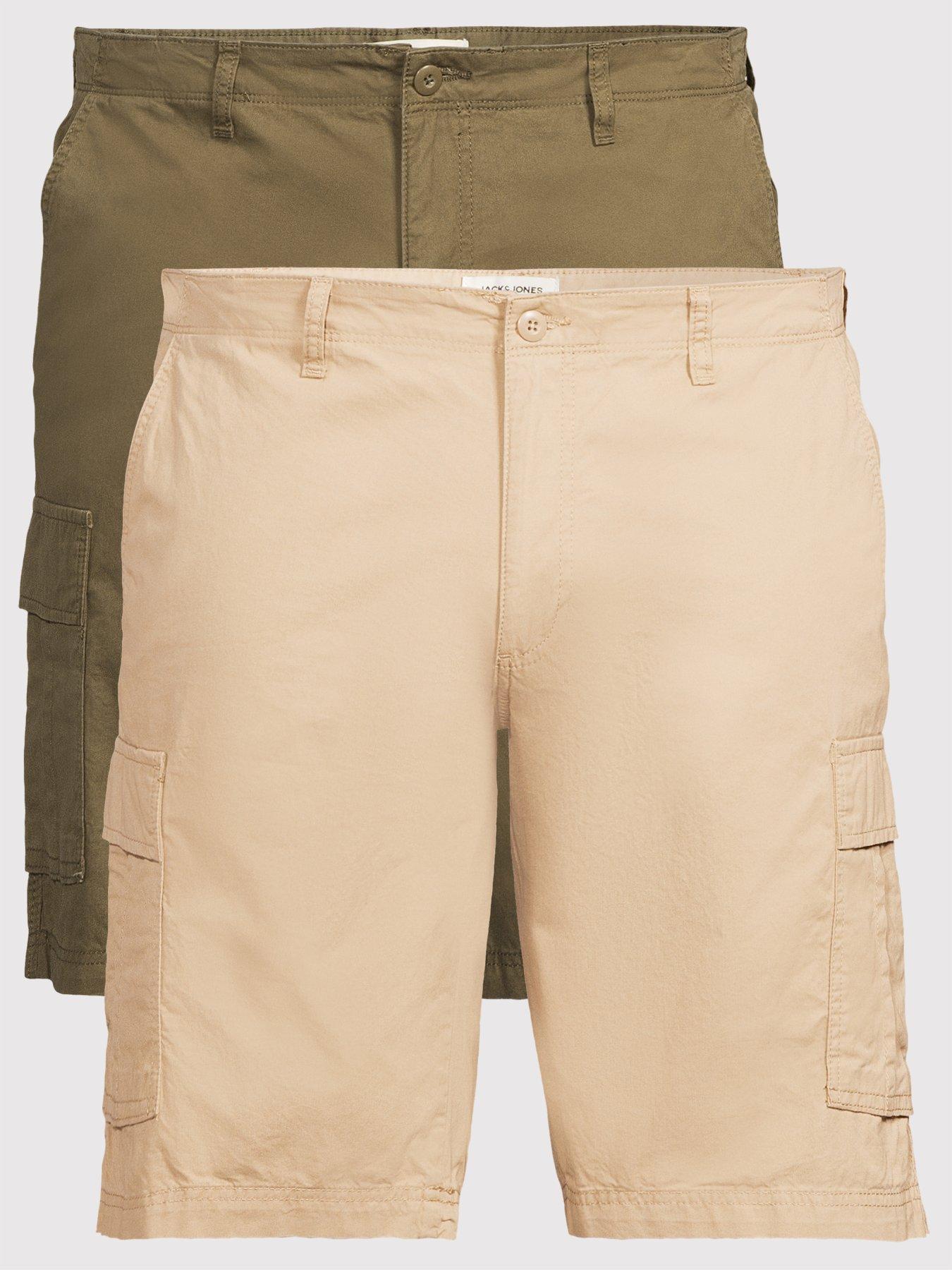 Image 1 of 5 of Jack & Jones Jack&amp;jones Plus Matty Cargo Shorts 2 Pack