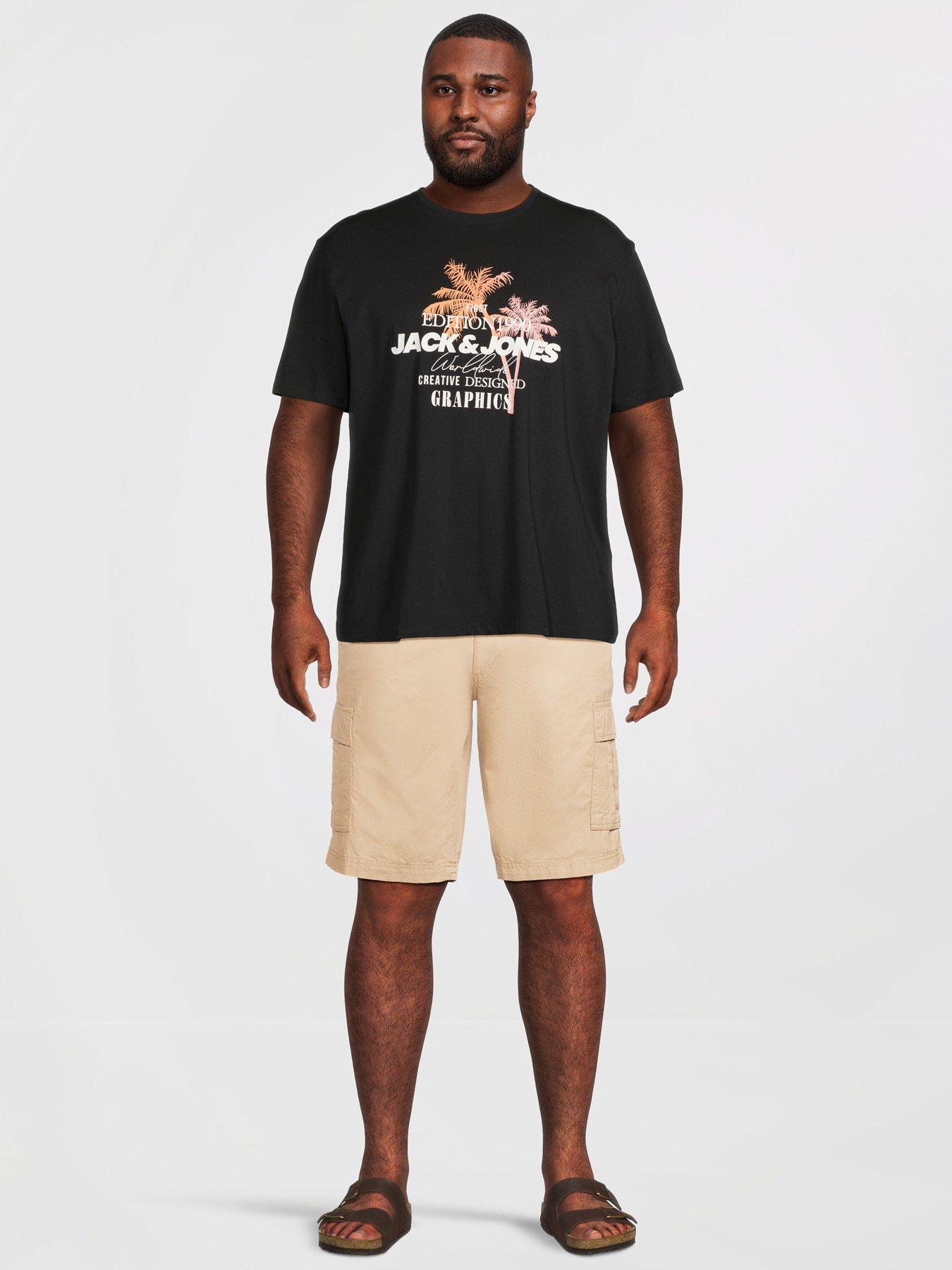 Image 4 of 5 of Jack & Jones Jack&amp;jones Plus Matty Cargo Shorts 2 Pack