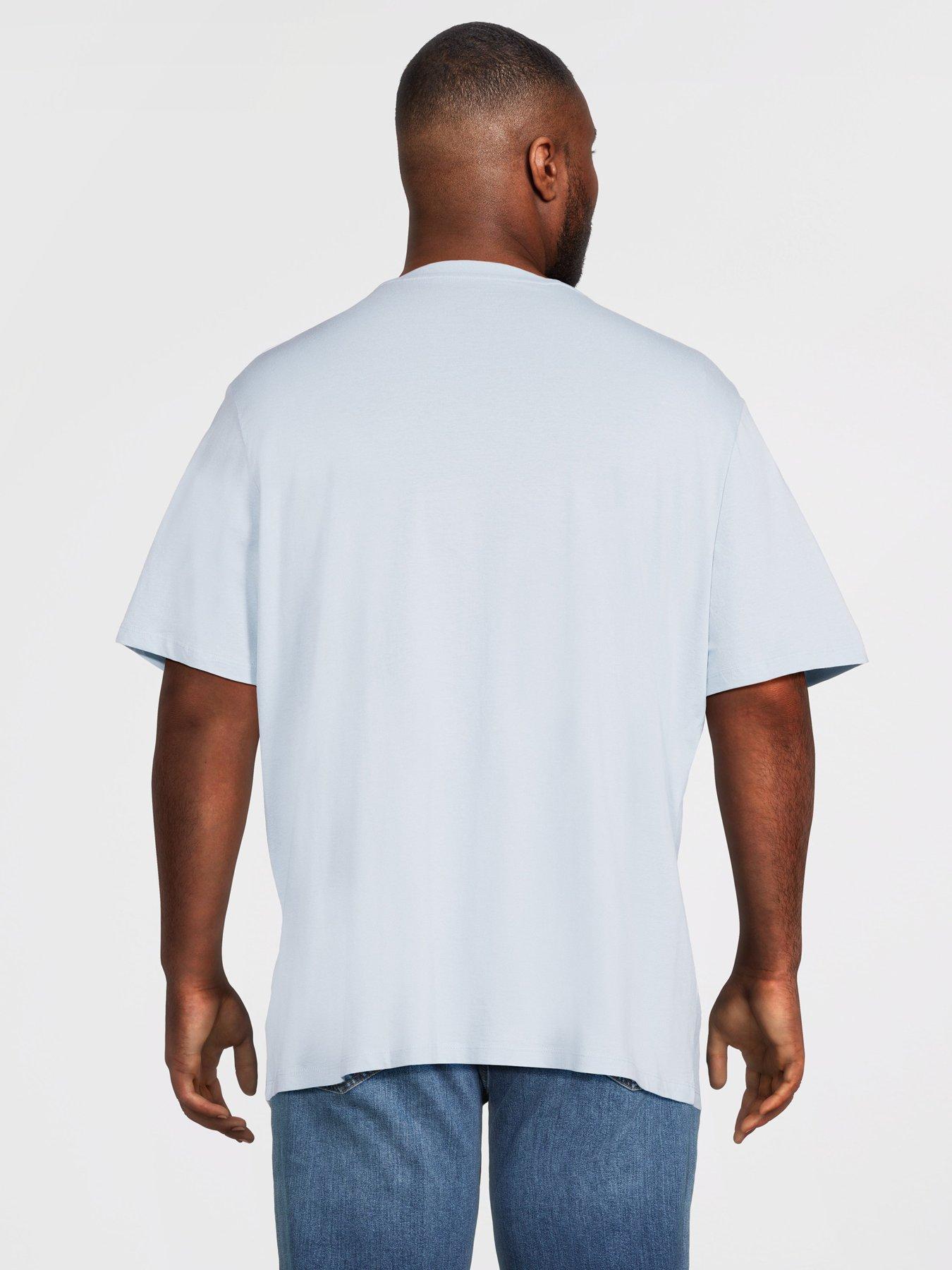 Image 3 of 5 of Jack & Jones Jack&amp;jones Plus Short Sleeve Crew Neck T-shirts 5 Pack