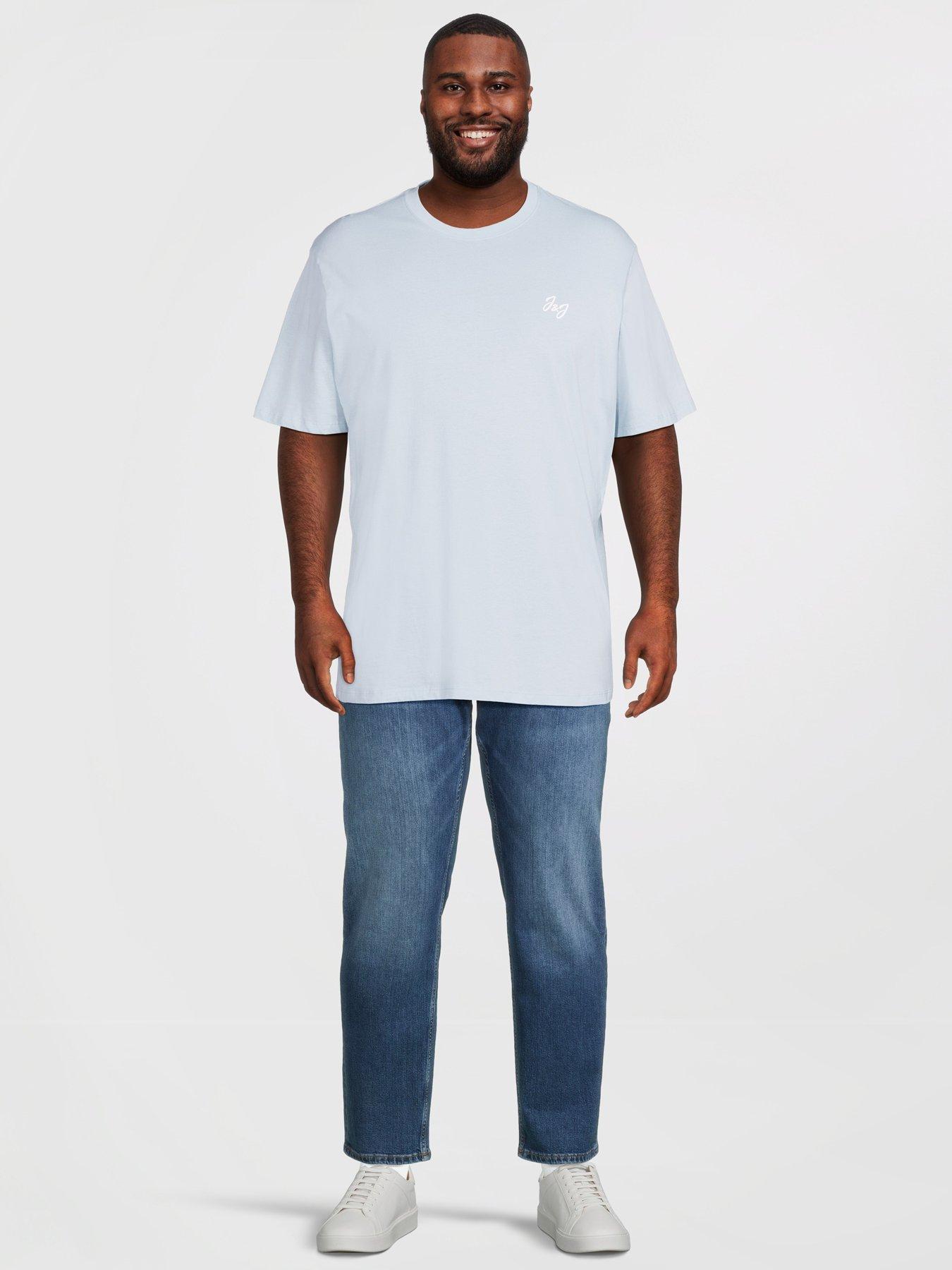 Image 4 of 5 of Jack & Jones Jack&amp;jones Plus Short Sleeve Crew Neck T-shirts 5 Pack