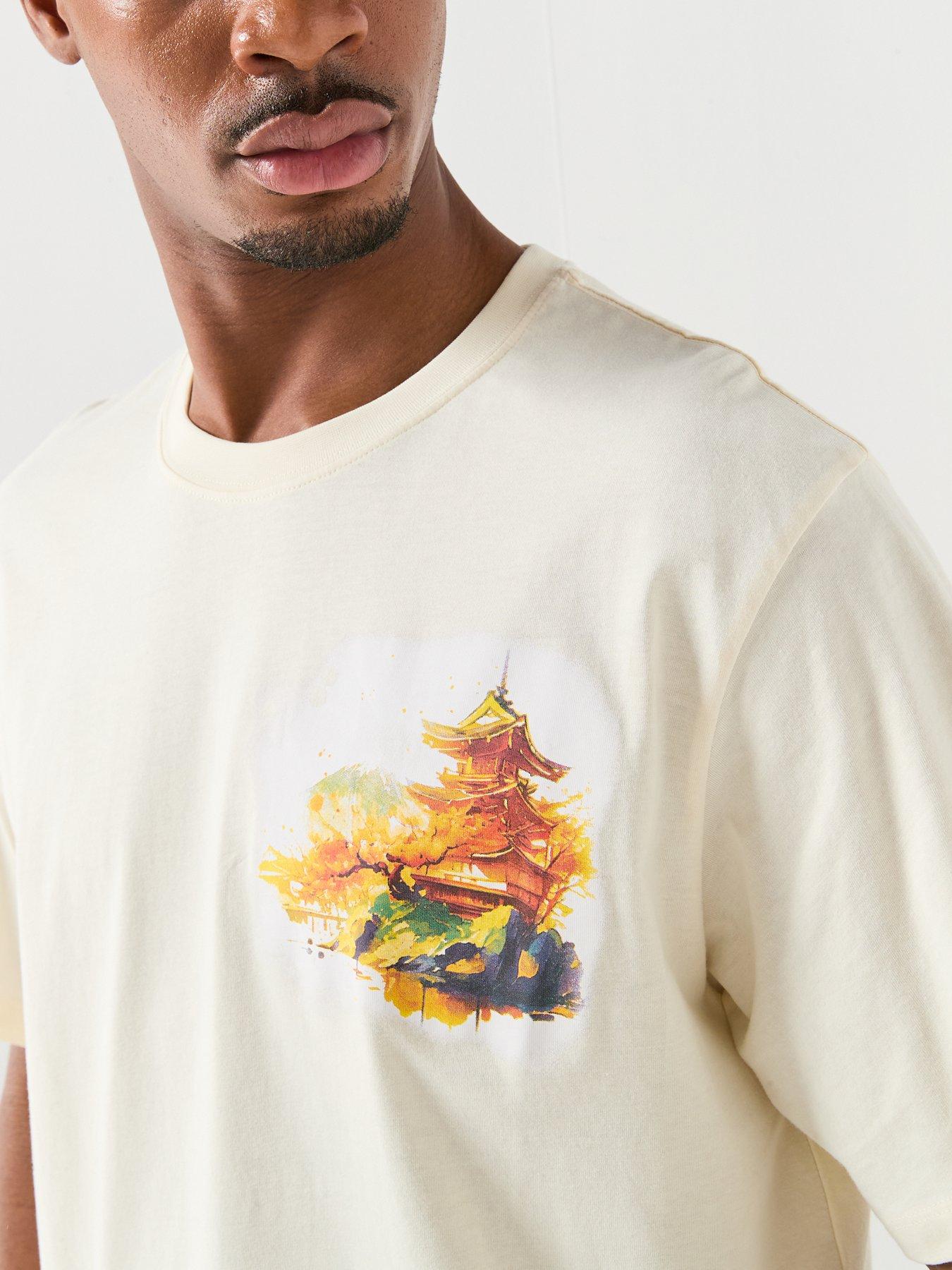 Image 6 of 6 of Jack & Jones Japan Short Sleeve T-Shirt 3Pk - White