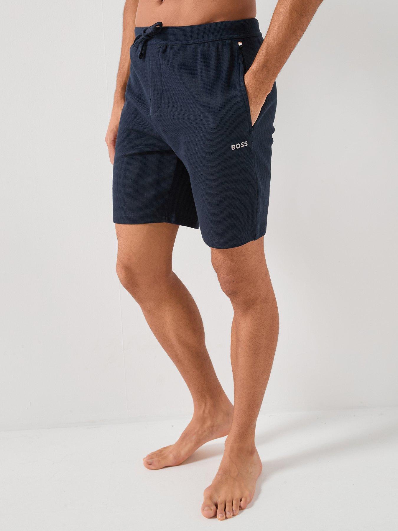 boss-bodywear-waffle-shorts-dark-blue