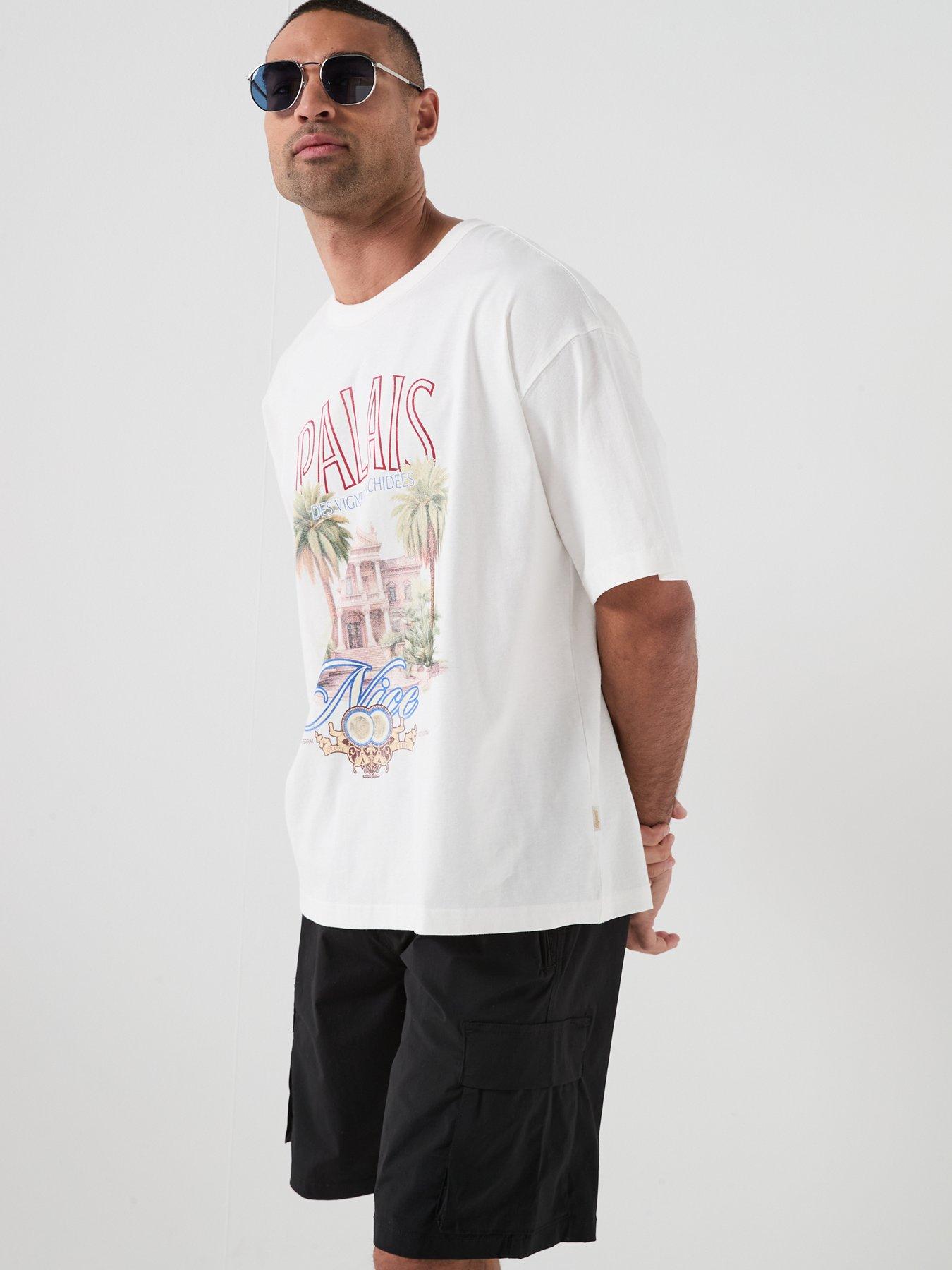 Image 5 of 5 of Jack & Jones Photo T-Shirt - White
