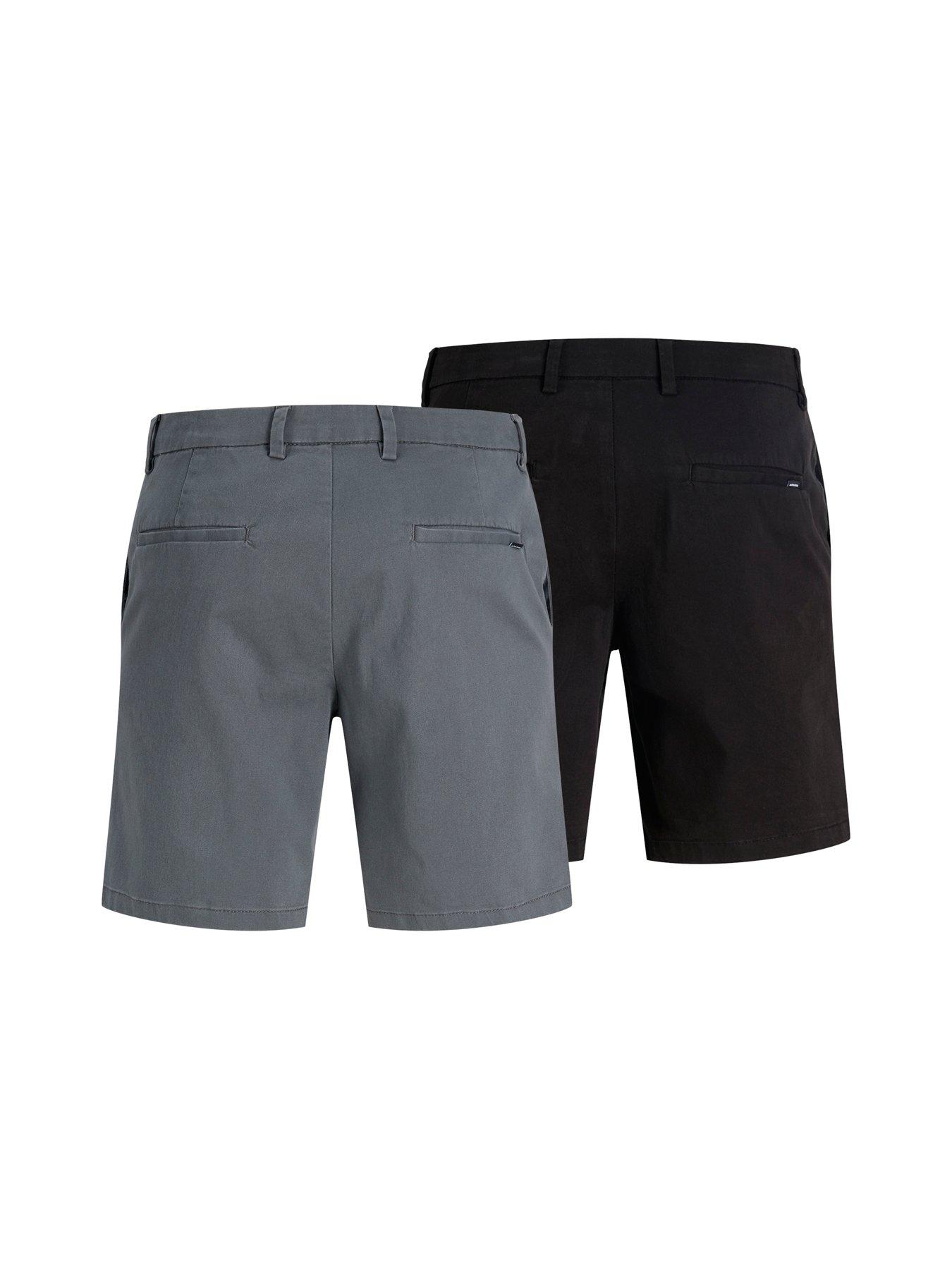 Image 2 of 5 of Jack & Jones Marco Dylan Chino Shorts 2Pk - Black