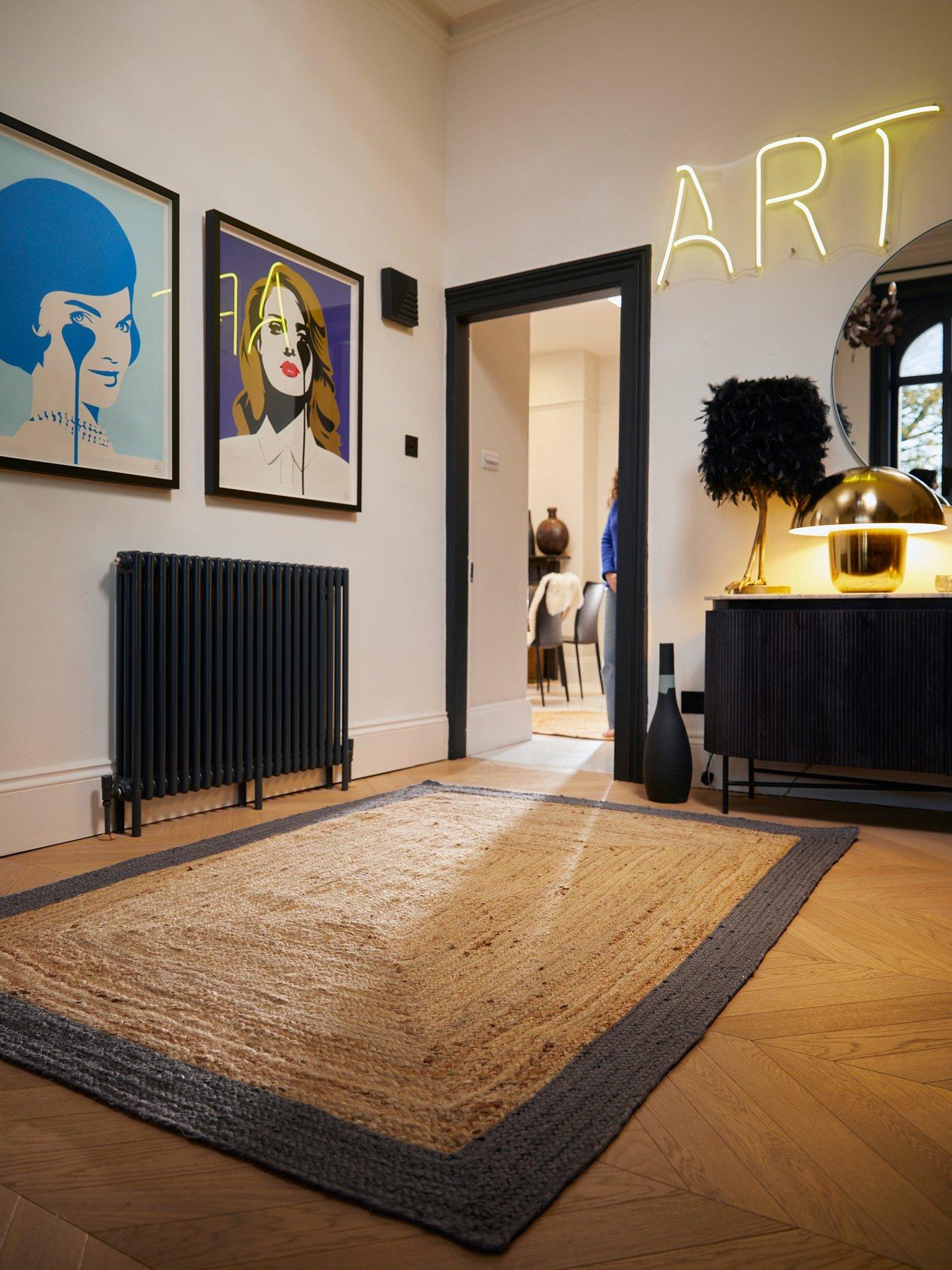 Very Home Jute Border Rug - Beige