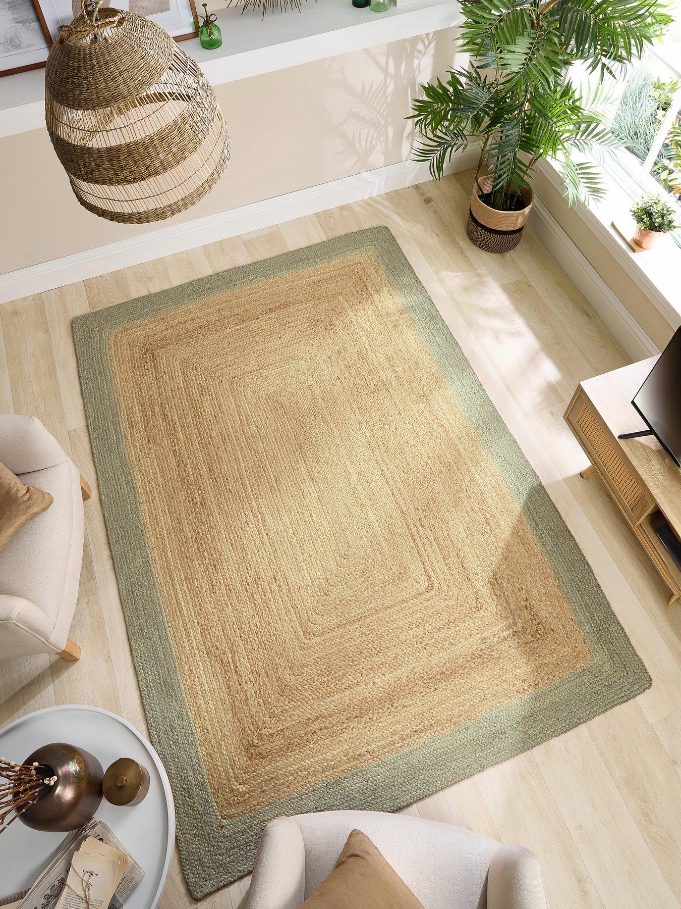 Very Home Jute Border Rug - Beige