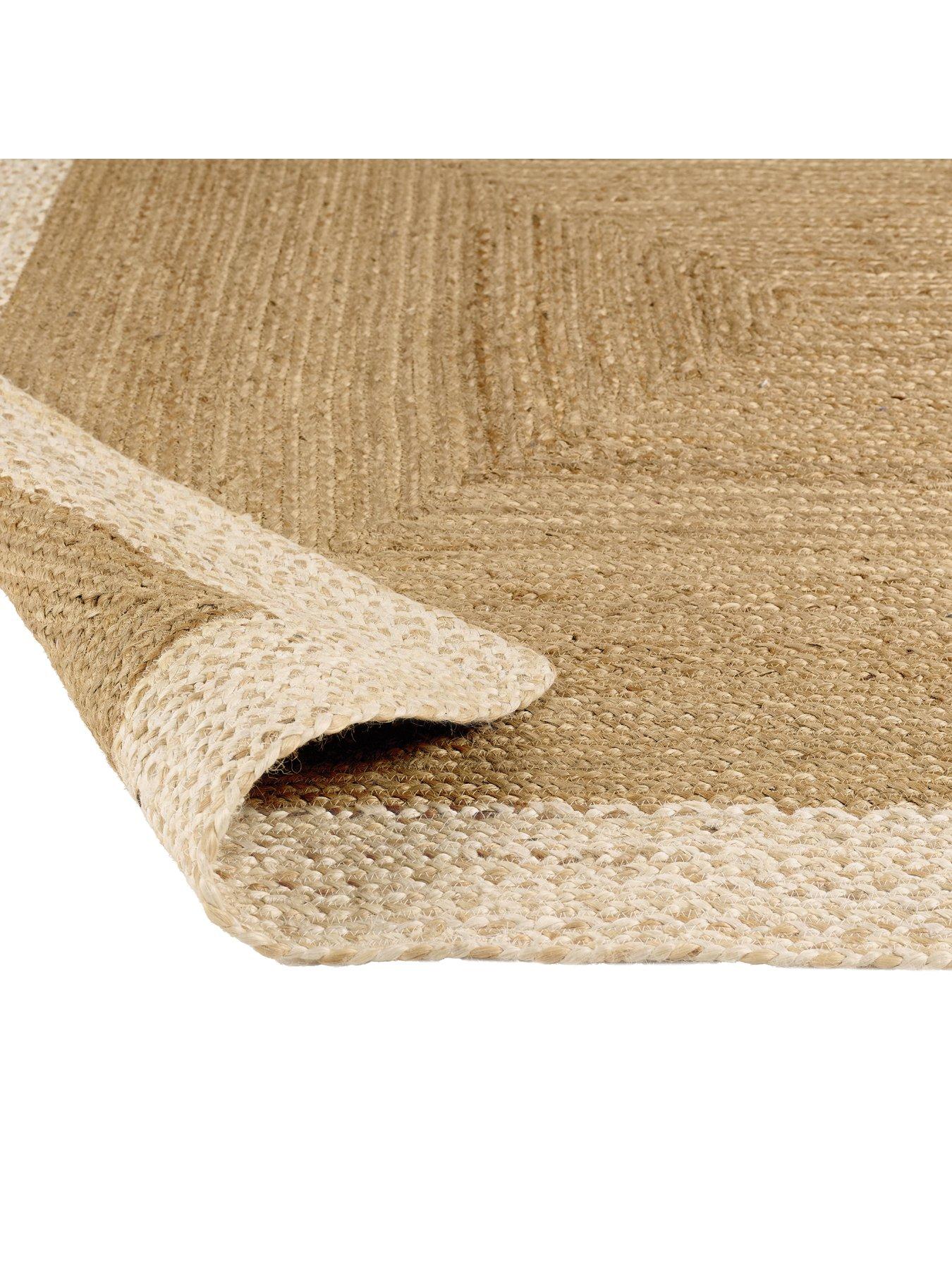 Image 3 of 4 of The Very Collection Jute Border 67x200cm Runner - Beige
