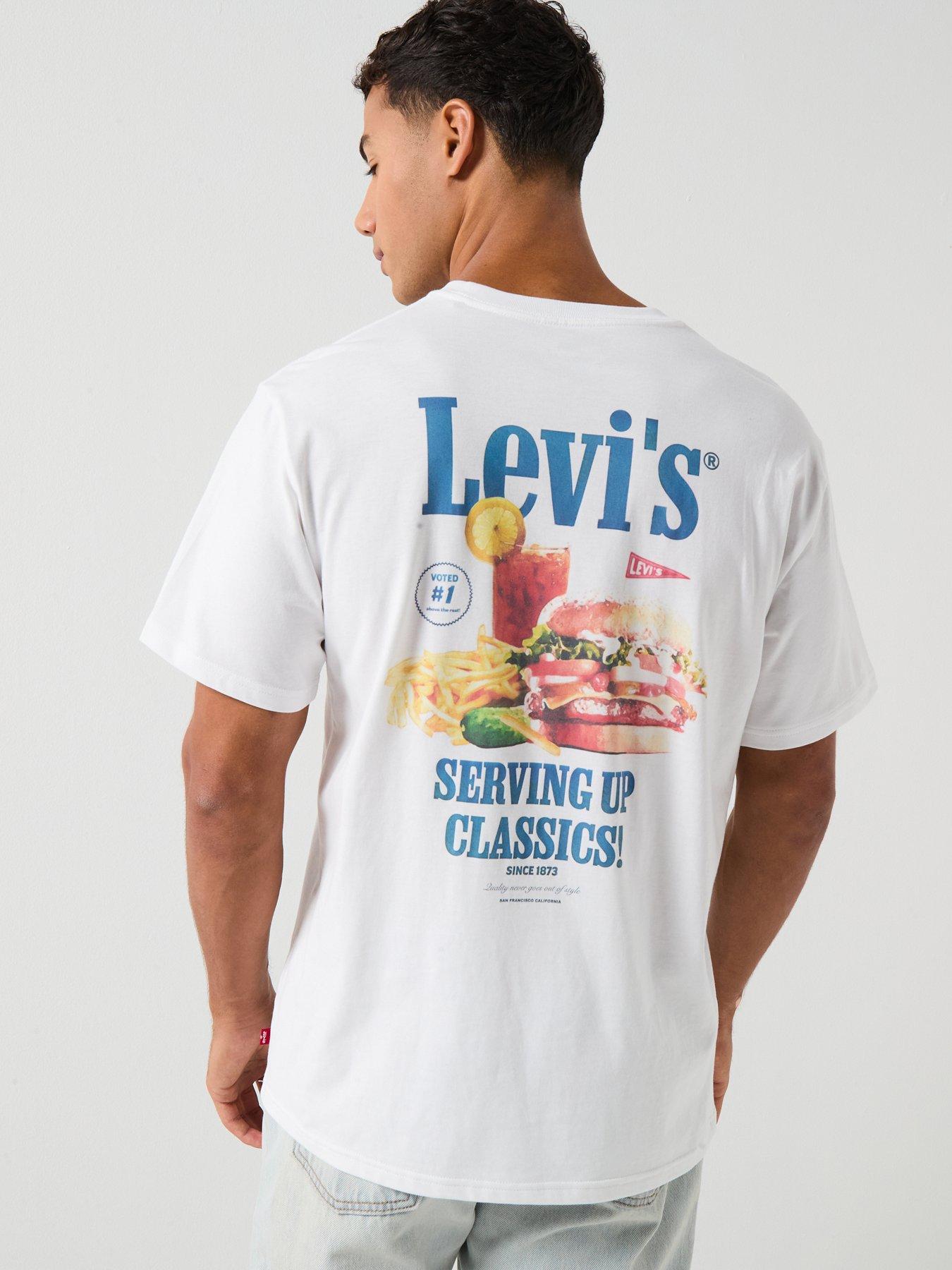 Levi's Serving Up Classics Back Graphic Relaxed Fit T-Shirt - White