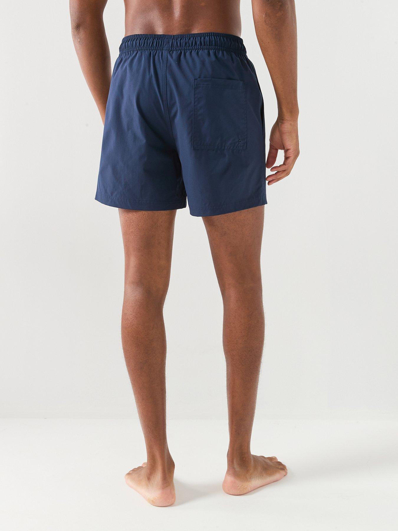 Image 2 of 5 of Jack & Jones Maui Tropic Solid Swim Shorts - Navy