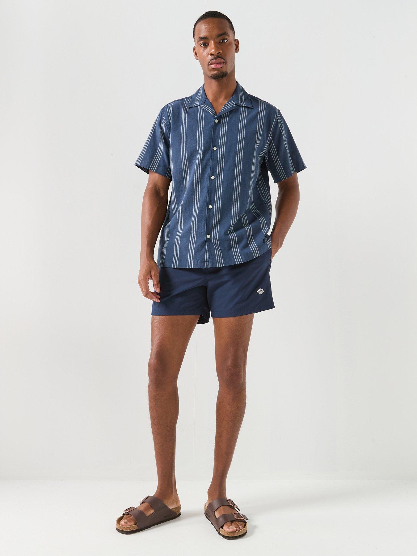 Image 3 of 5 of Jack & Jones Maui Tropic Solid Swim Shorts - Navy