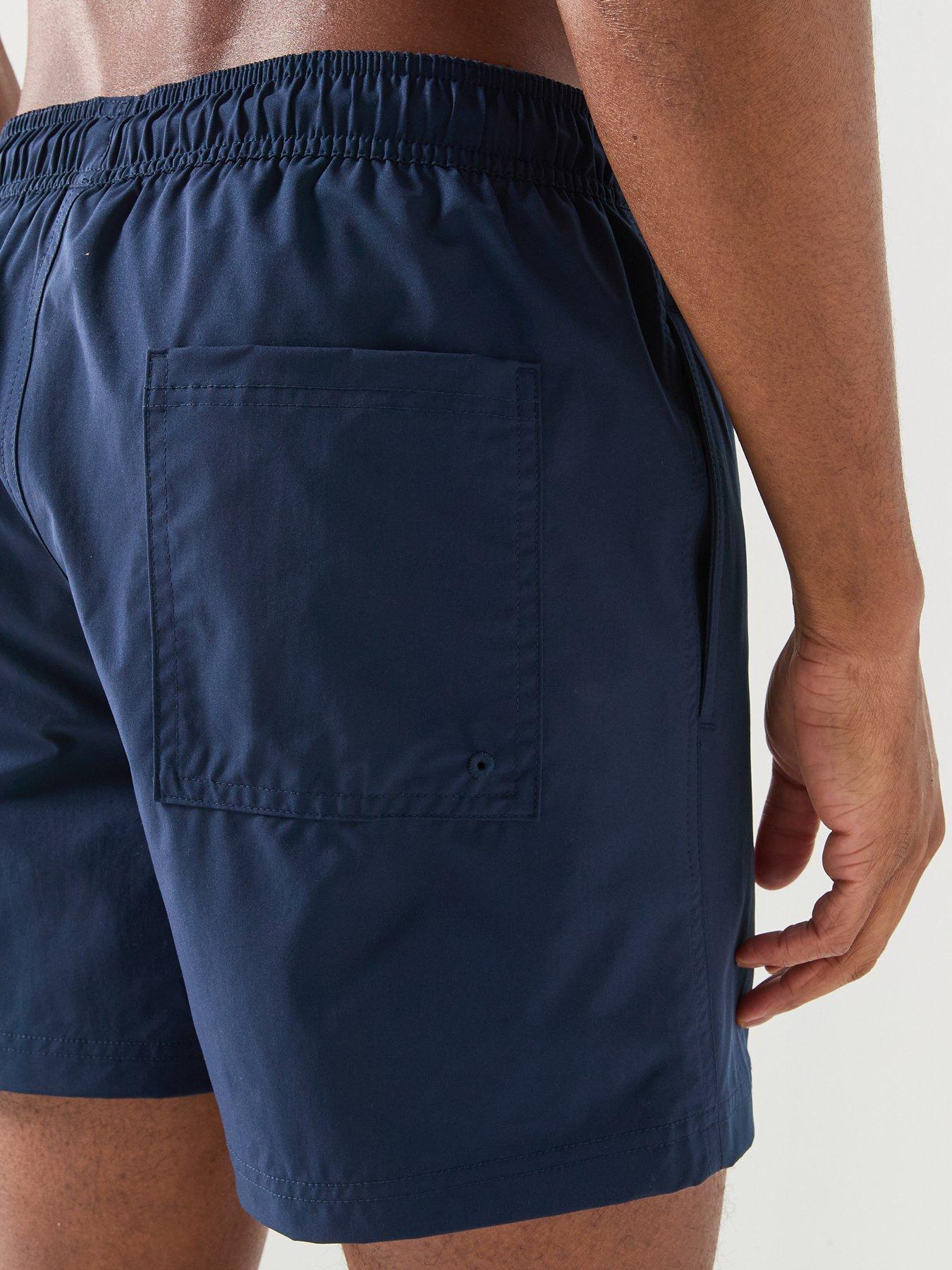Image 5 of 5 of Jack & Jones Maui Tropic Solid Swim Shorts - Navy