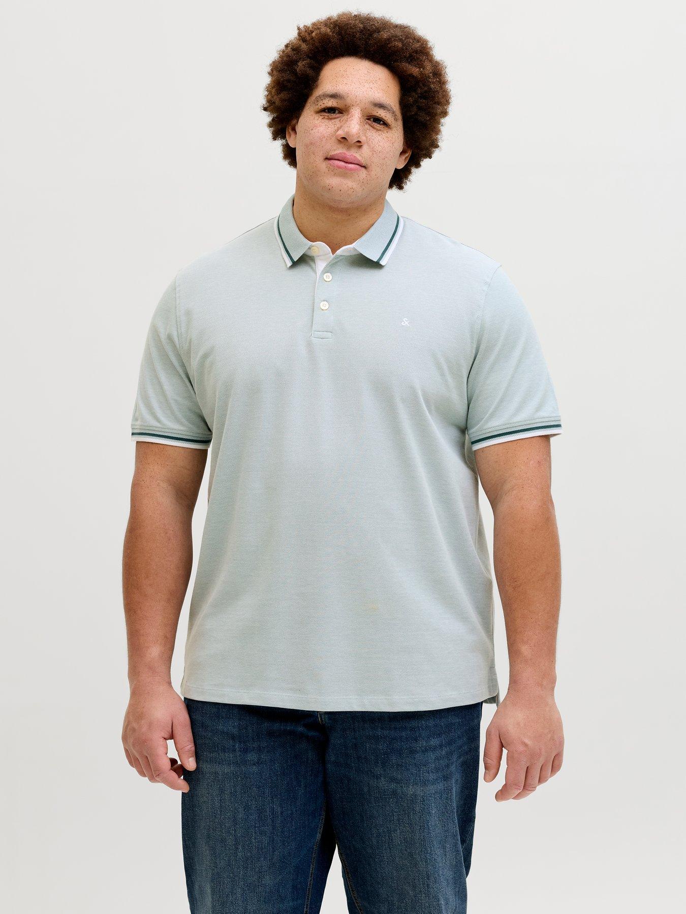 Jack & Jones Plus Paulos Polo Shirt - Blue