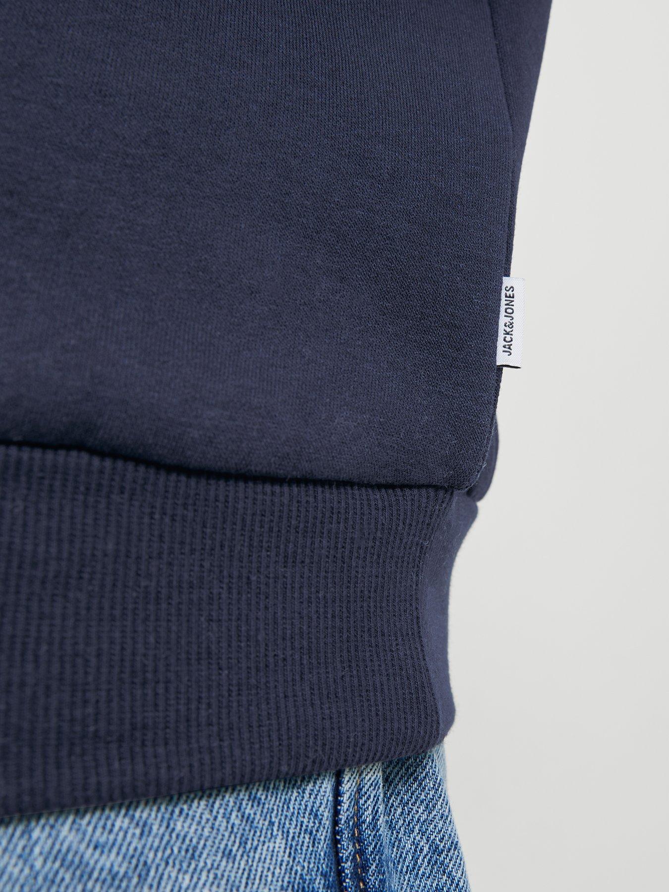 Image 6 of 7 of Jack & Jones Plus Bradley Hoodie - Navy