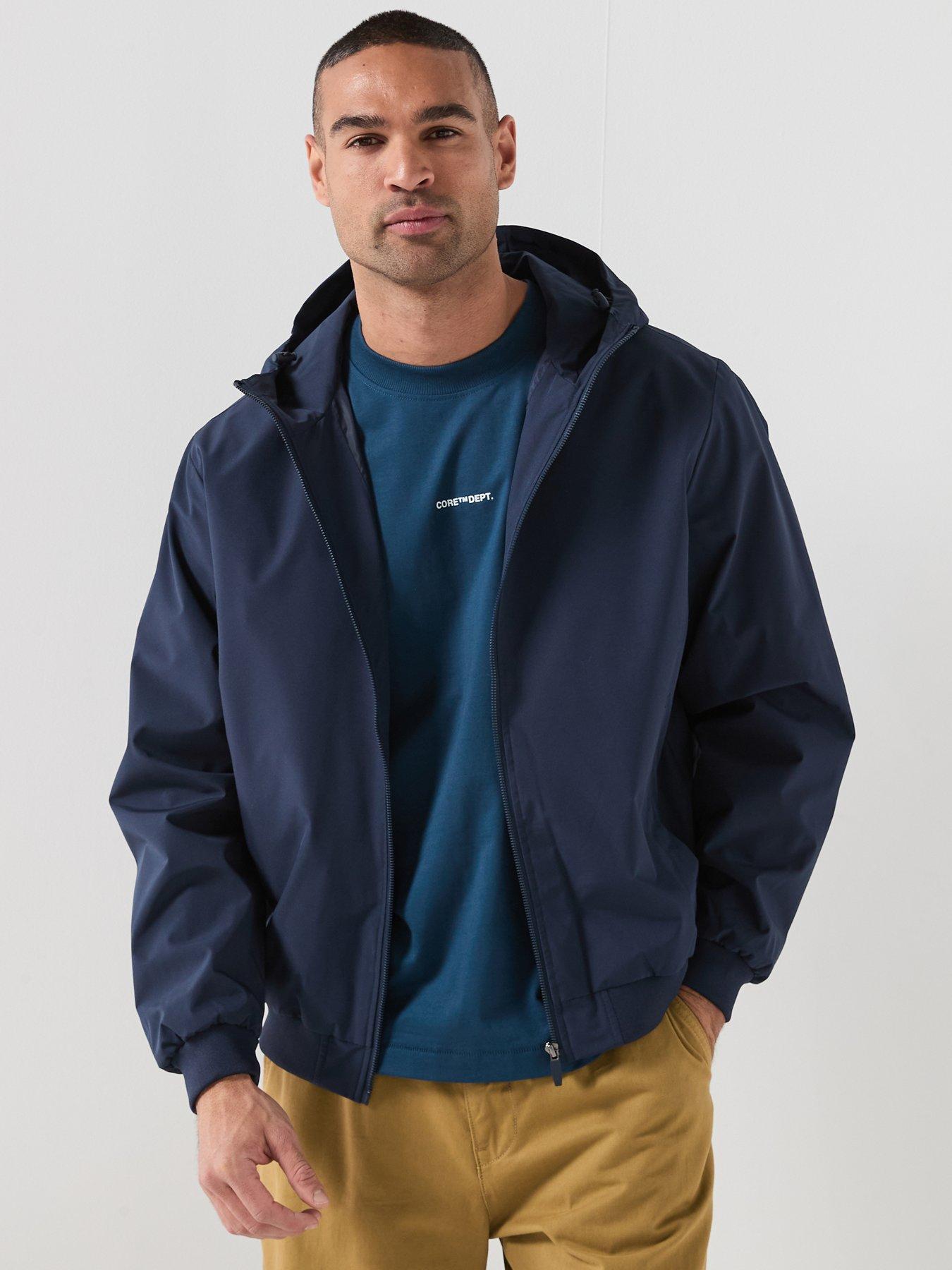 Image 1 of 5 of Jack & Jones Charge Lightweight Hooded Jacket - Navy