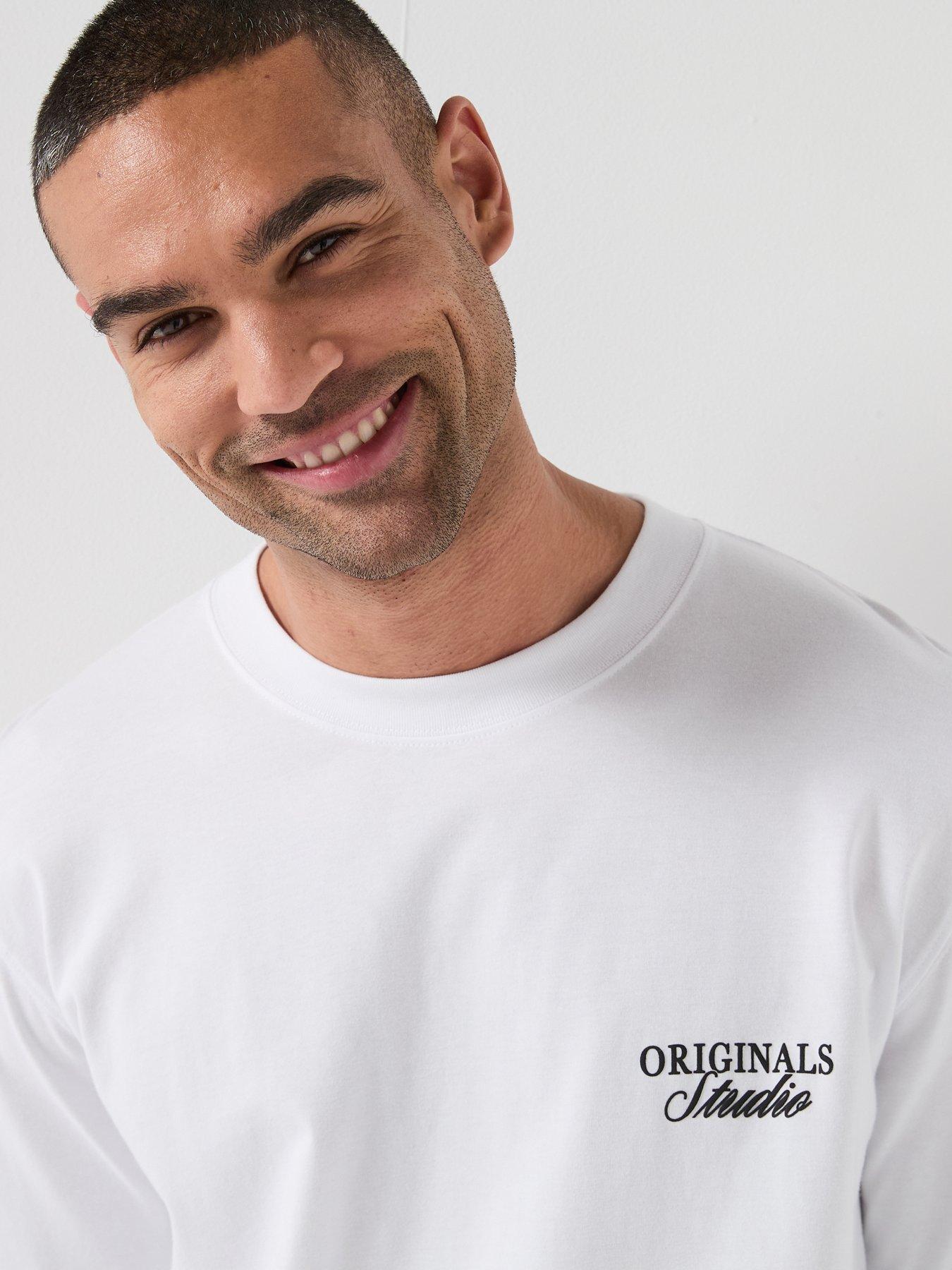 Image 5 of 5 of Jack & Jones Norrebro Typo T-Shirt - White