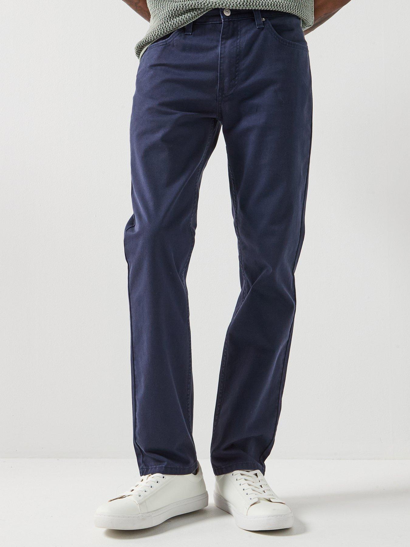 Levi's 511 Slim 5 Pocket Non Denim Trouser - Navy