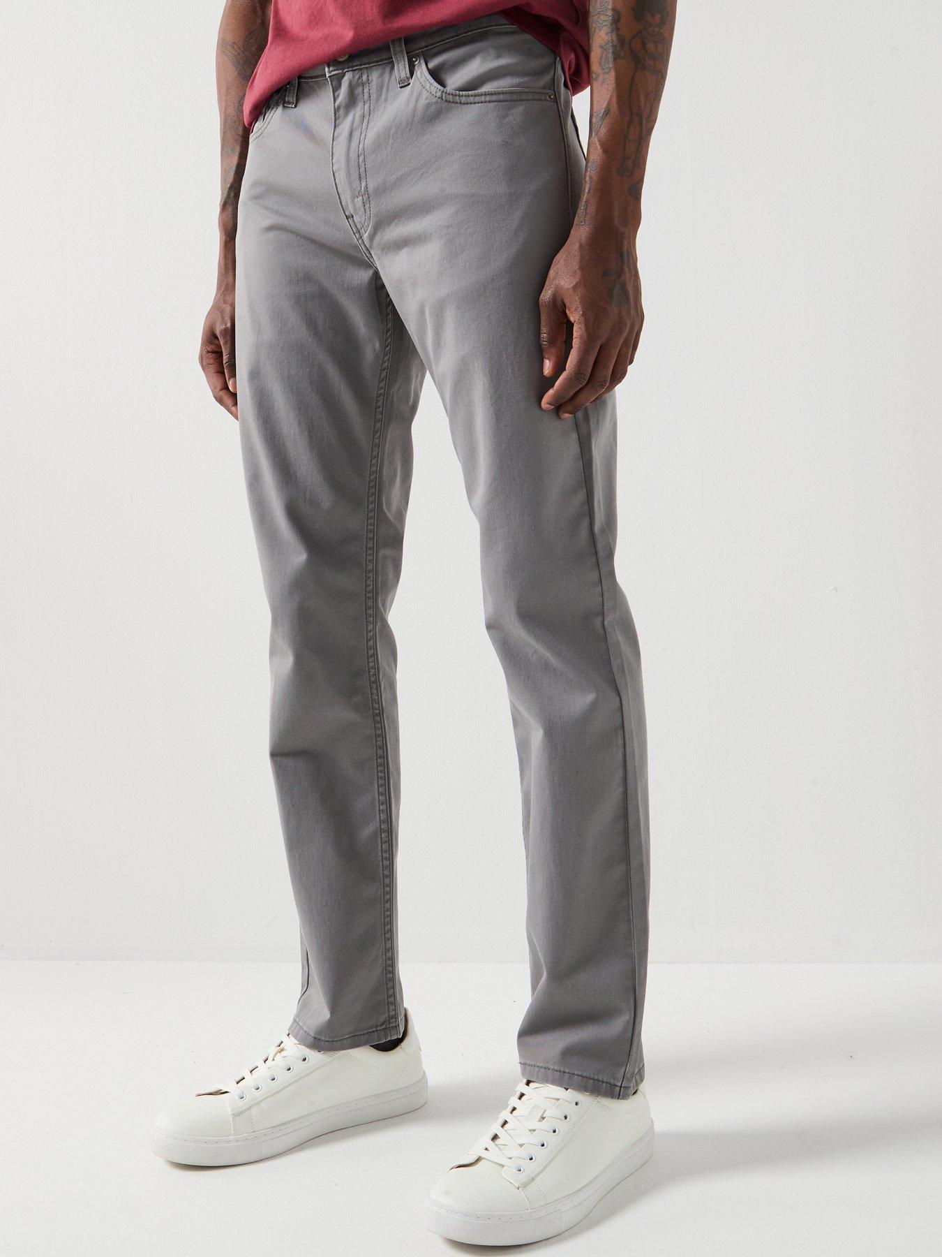 levis-511-slim-5-pocket-non-denim-trousers-grey