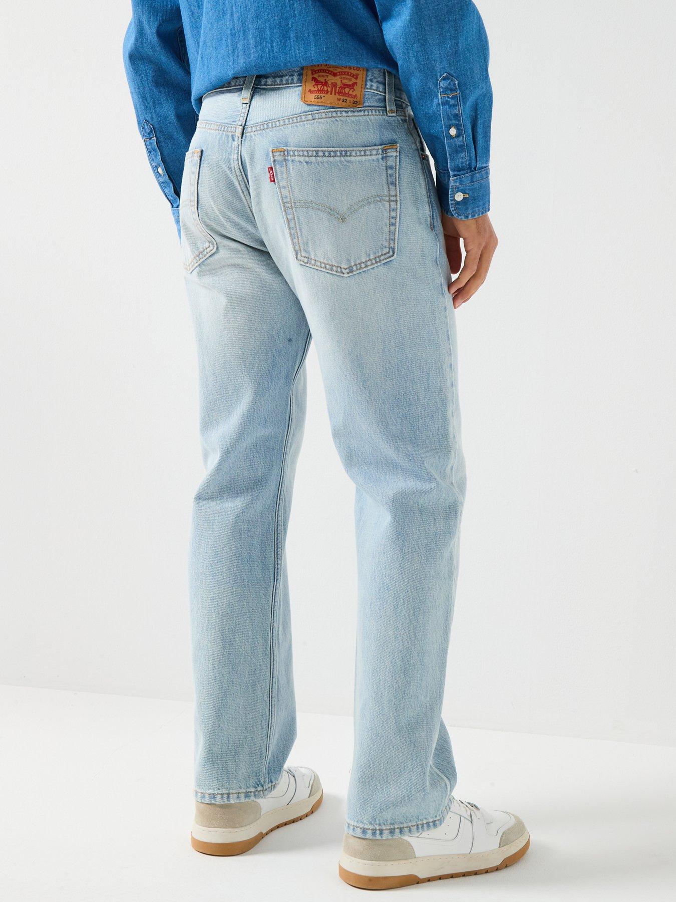 Image 2 of 5 of Levi's 555 Relaxed Straight Fit Jeans - Making My Way Blue