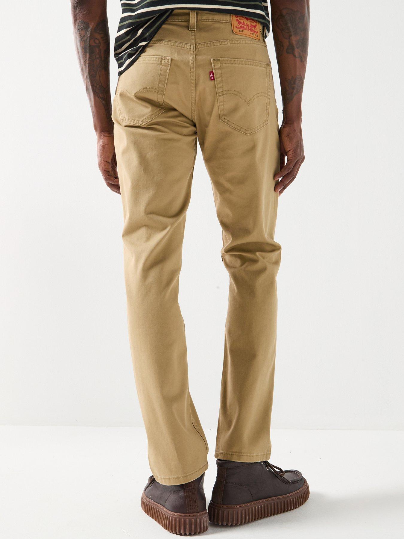 levis-511-slim-5-pocket-non-denim-trouser-beigestillFront