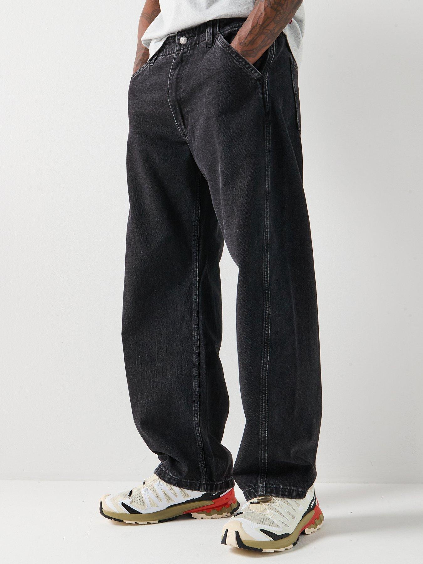 Image 1 of 6 of Levi's Baggy Barrel Fit Forget Me Not Jeans - Black