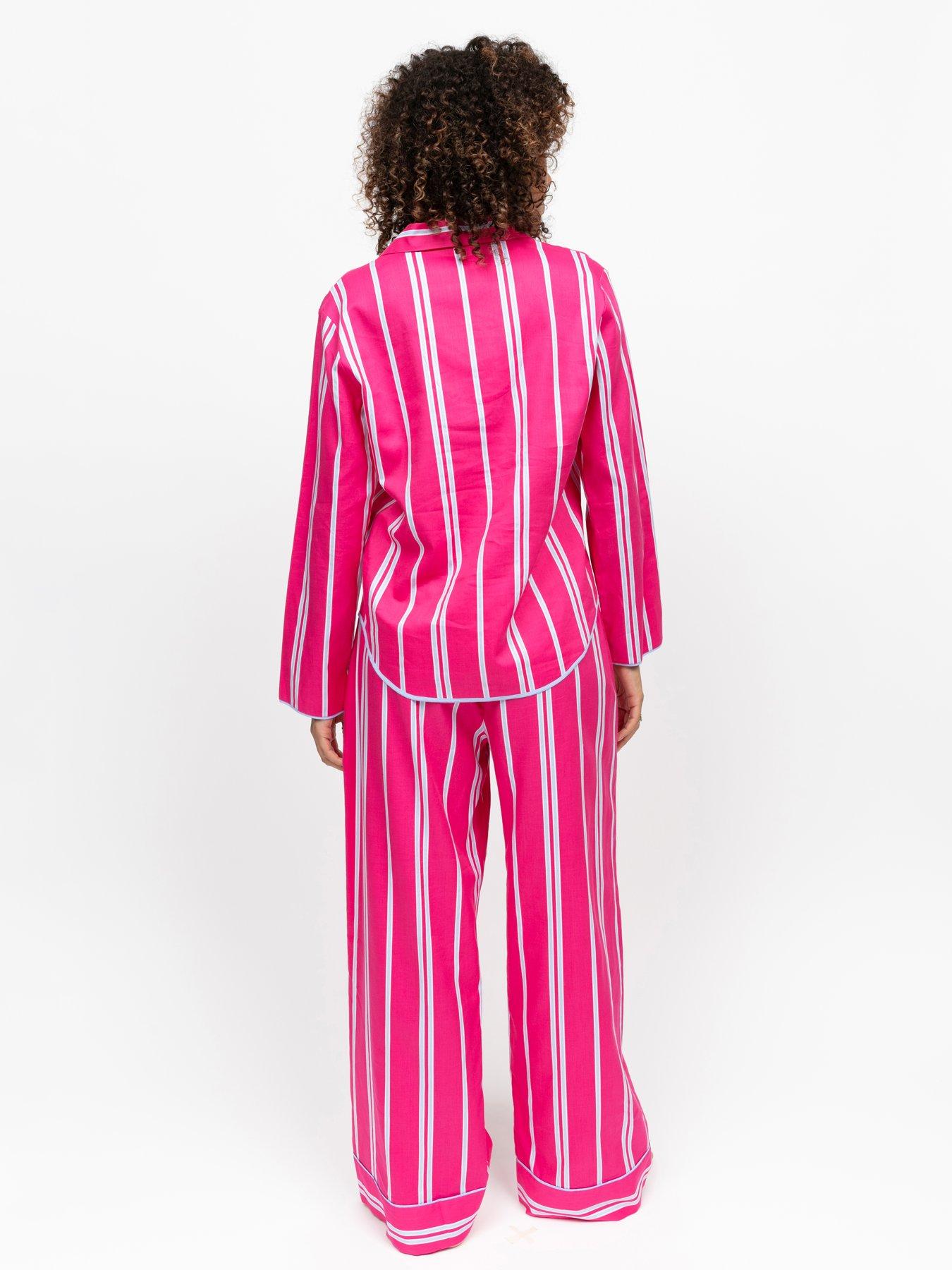 cyberjammies-chloe-printed-stripe-long-sleeve-wide-leg-pyjama-set-pinkstillFront