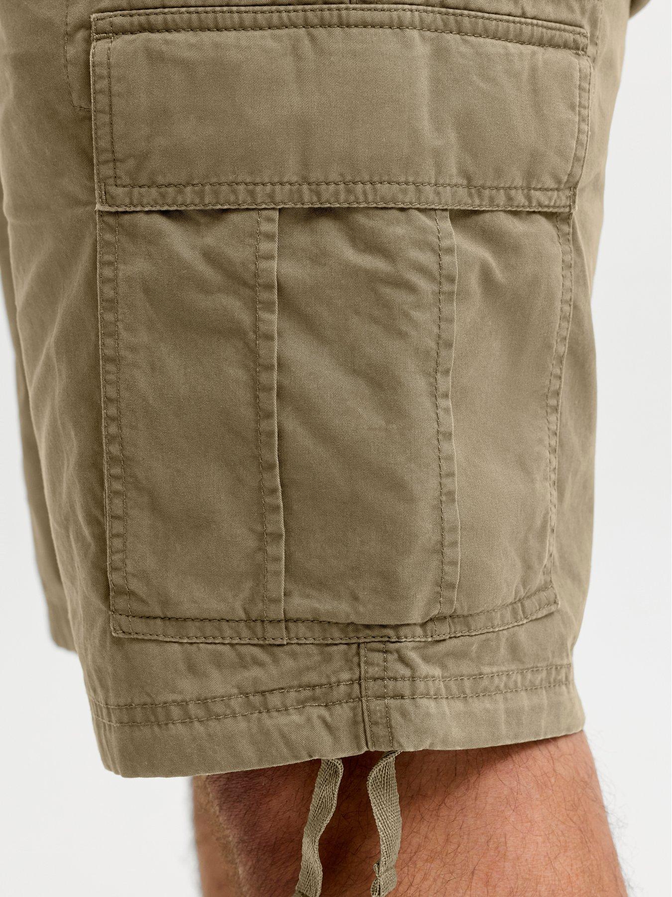 Image 4 of 5 of Jack & Jones Plus Cole Frank Cargo Shorts - Khaki