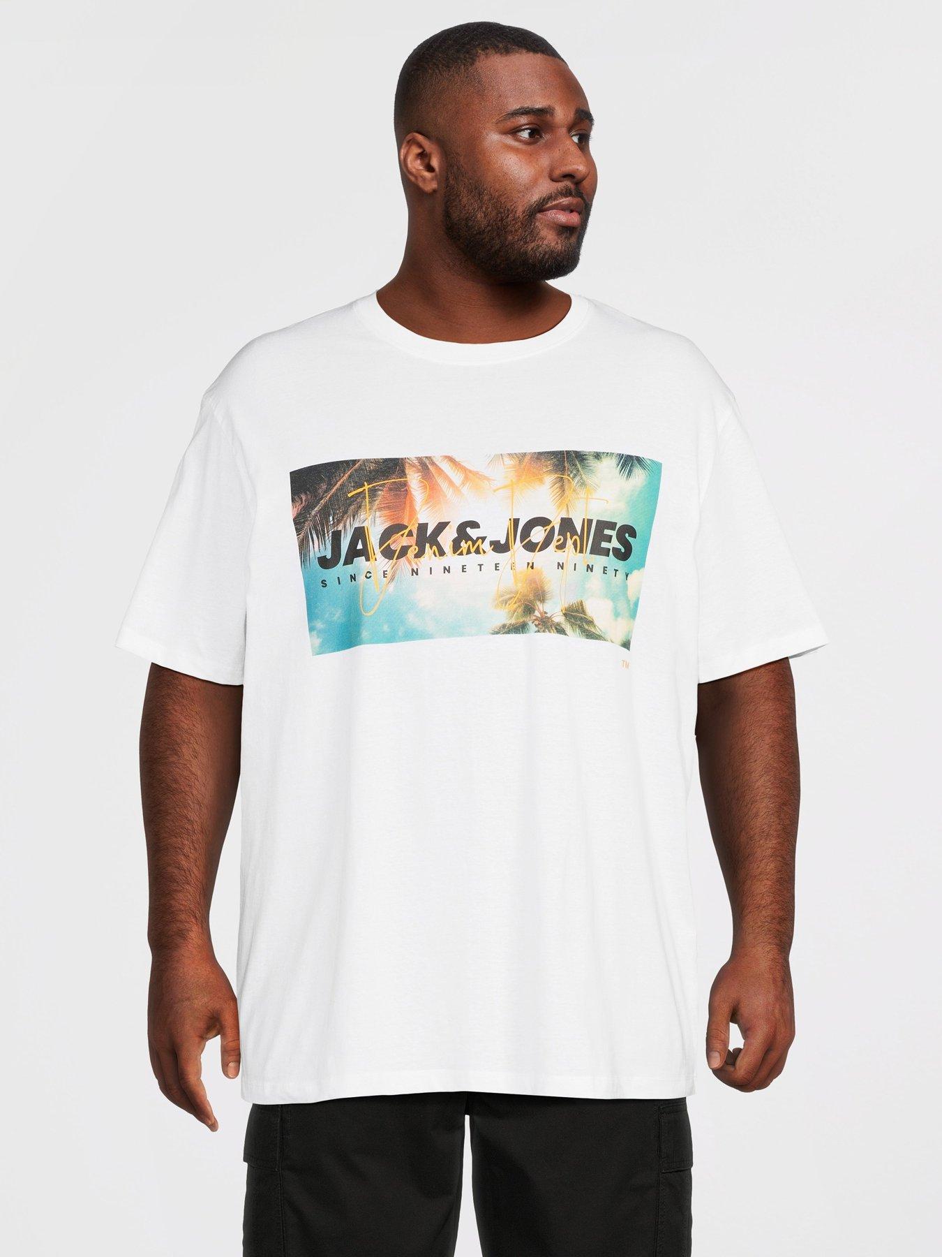 Jack & Jones Plus Indiana T-Shirt - White