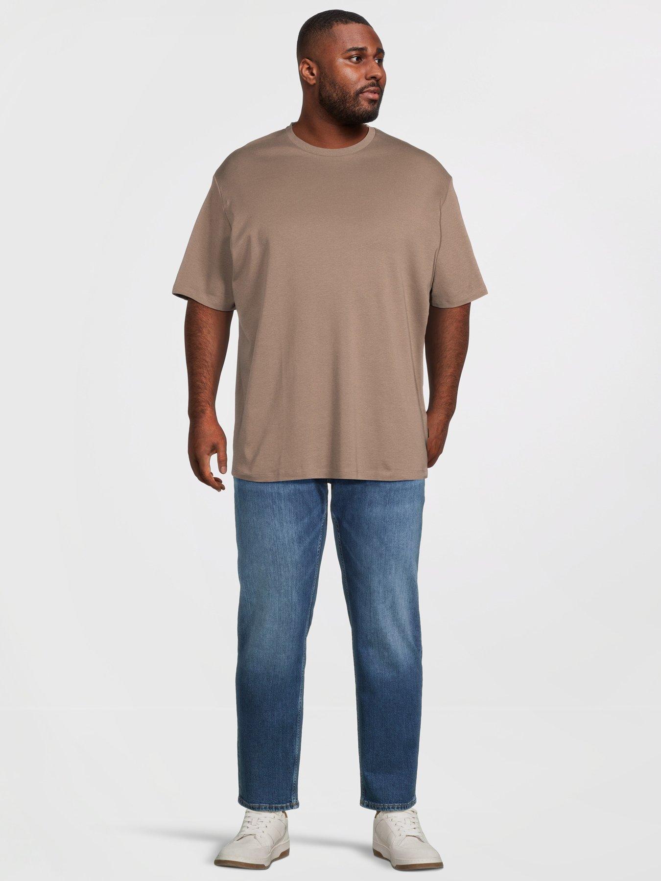 Image 3 of 5 of Jack & Jones Plus Premium Summer Graphic T-Shirt - Brown