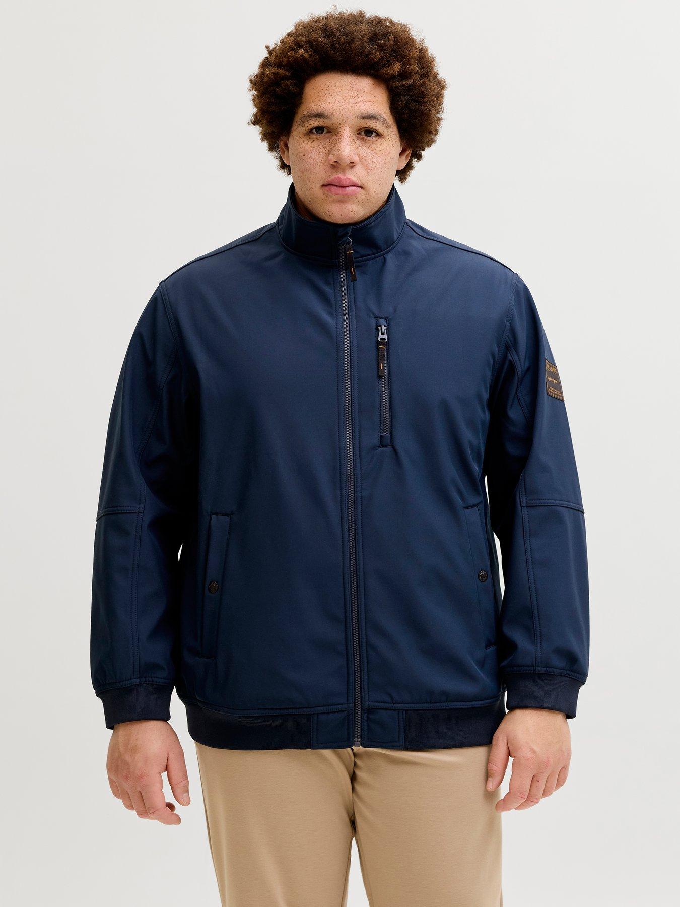 jack-jones-plus-parker-softshell-collar-bomber-navy