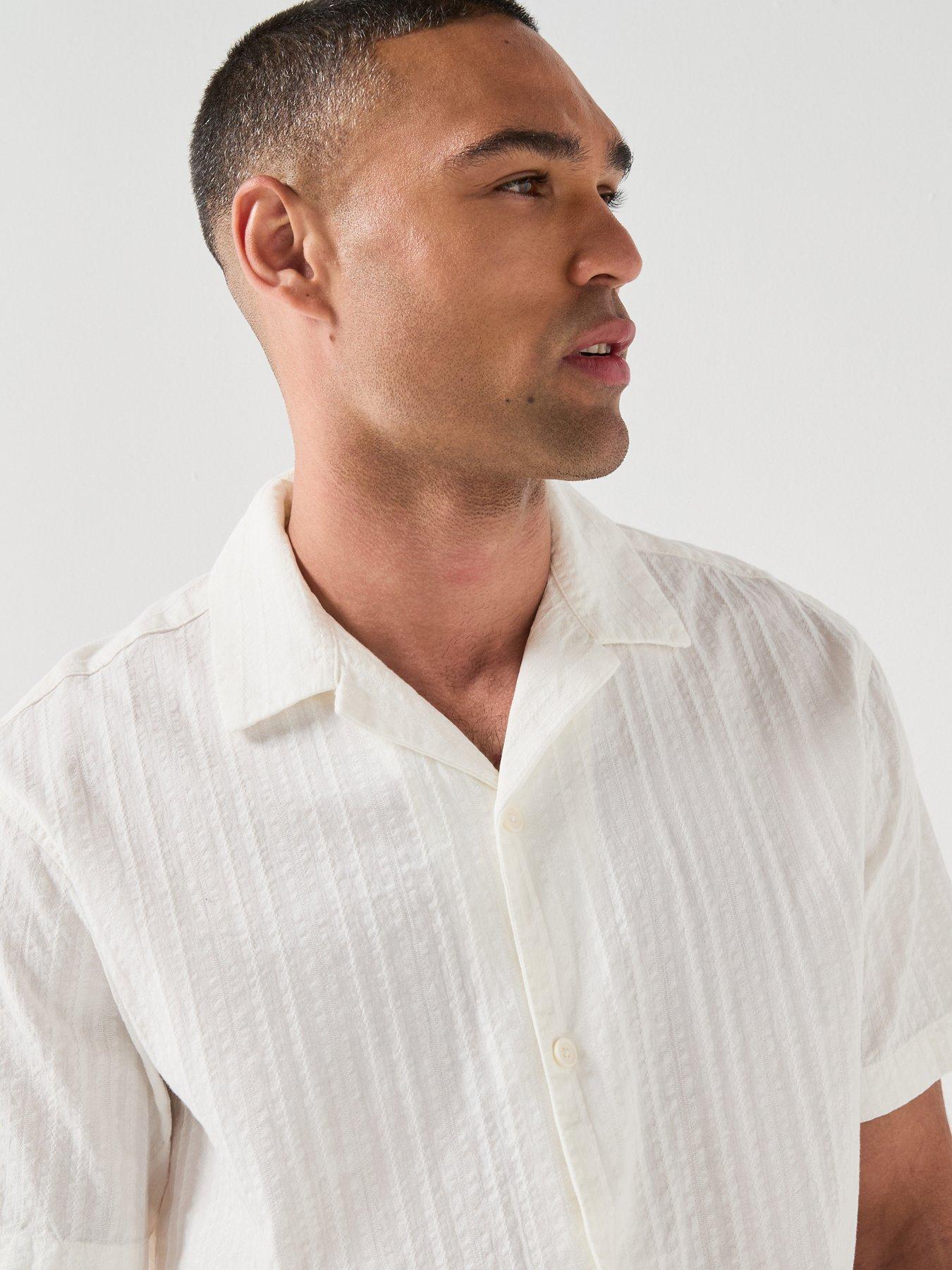 Image 5 of 6 of Jack & Jones Resort Shirt Set - White