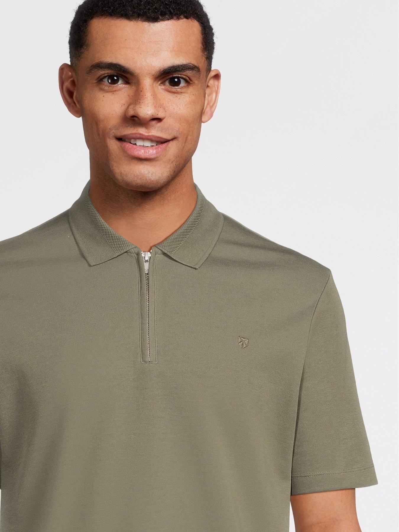 Image 5 of 5 of Jack & Jones Short Sleeve Zip Polo 2Pk - Green