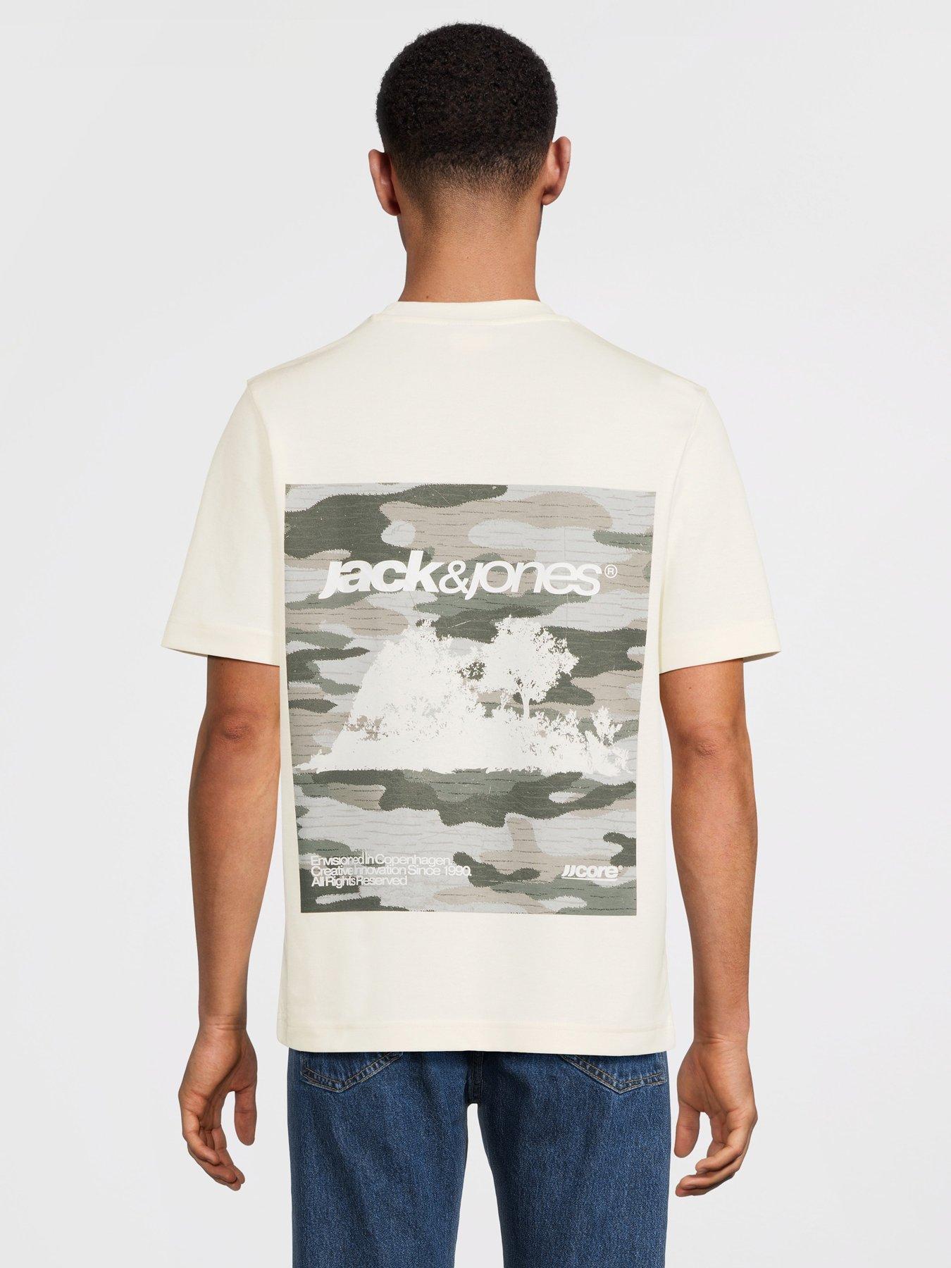 Image 3 of 6 of Jack & Jones Back Print Short Sleeve T-Shirt 3Pk - Multi
