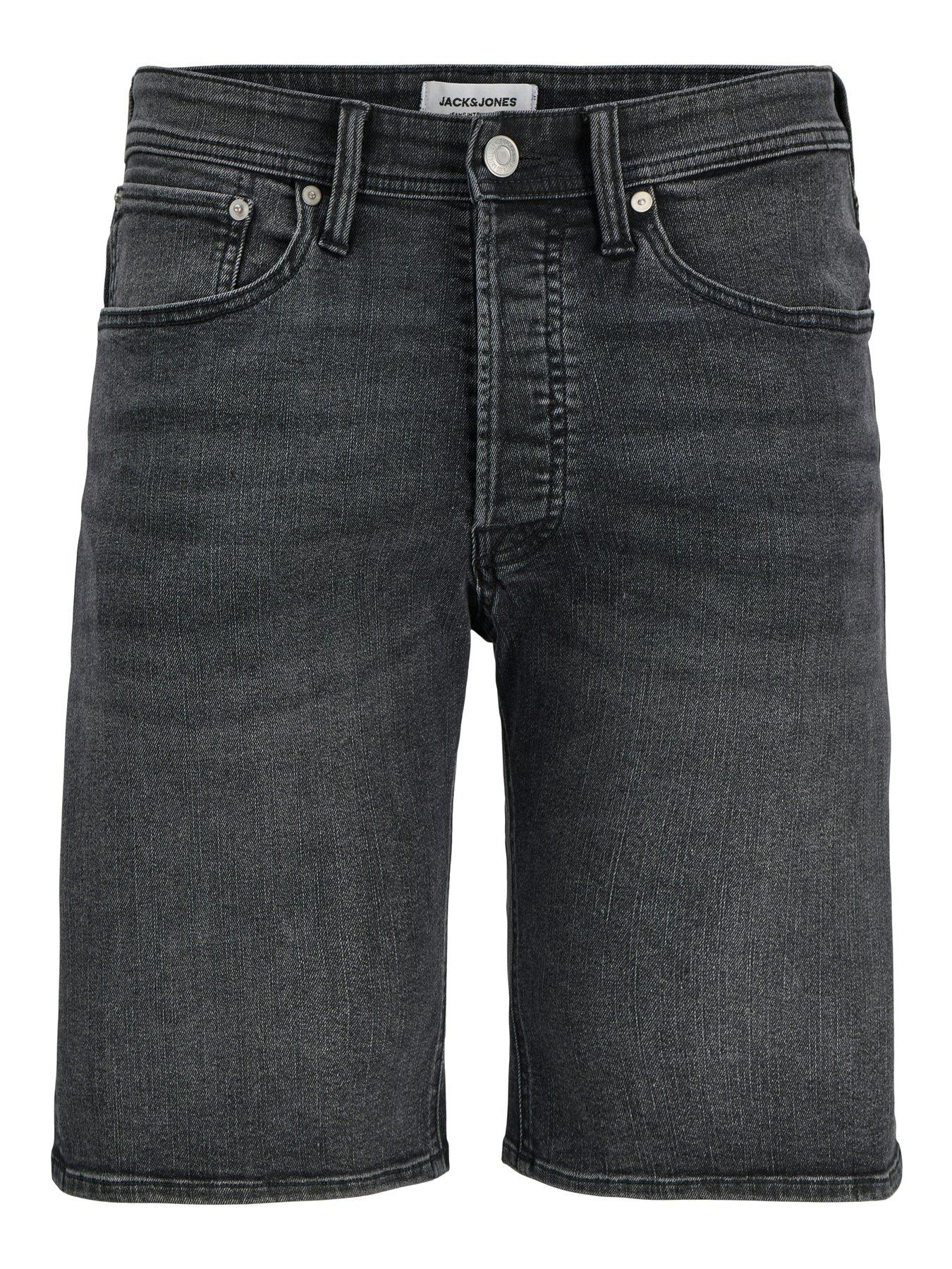 Image 4 of 7 of Jack & Jones Plus Rick Original Denim Shorts - Black