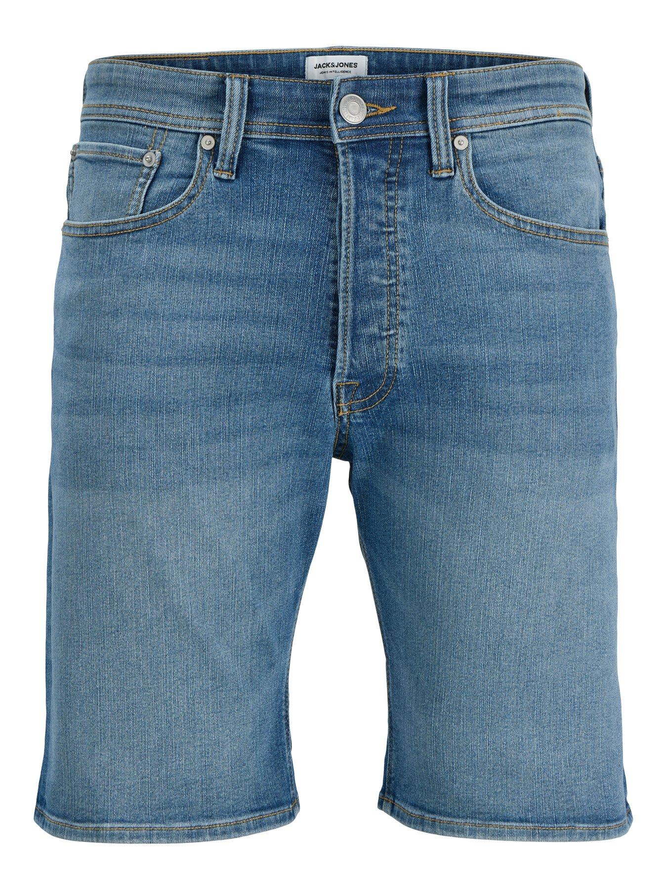 Image 5 of 7 of Jack & Jones Plus Rick Original Denim Shorts - Blue